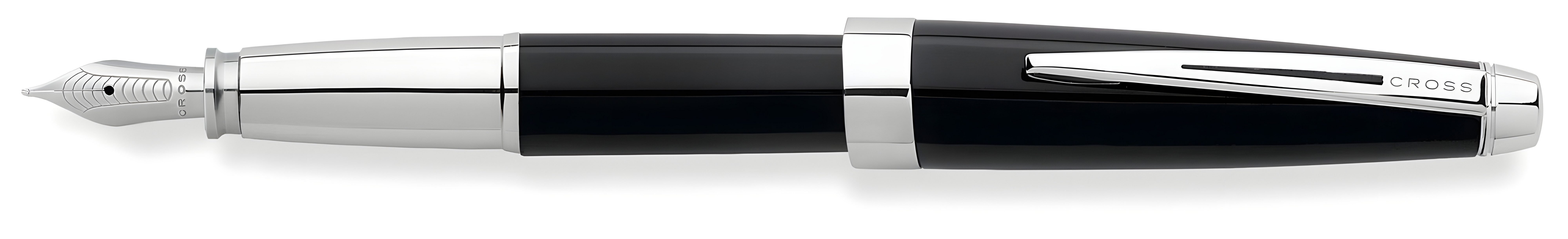 CROSS Füller Cross Füllfederhalter Aventura Schwarz,M-Edelstahlfeder,Self Serve