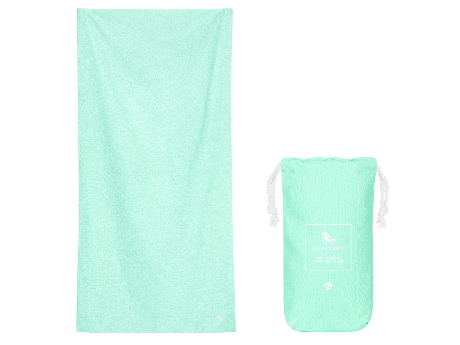 Dock & Bay LTD c/o Handtücher Fitness-Handtuch XL Rainforest Green 200x90cm, Polyester (TOWLF-ESS-XL-GREEN-R)