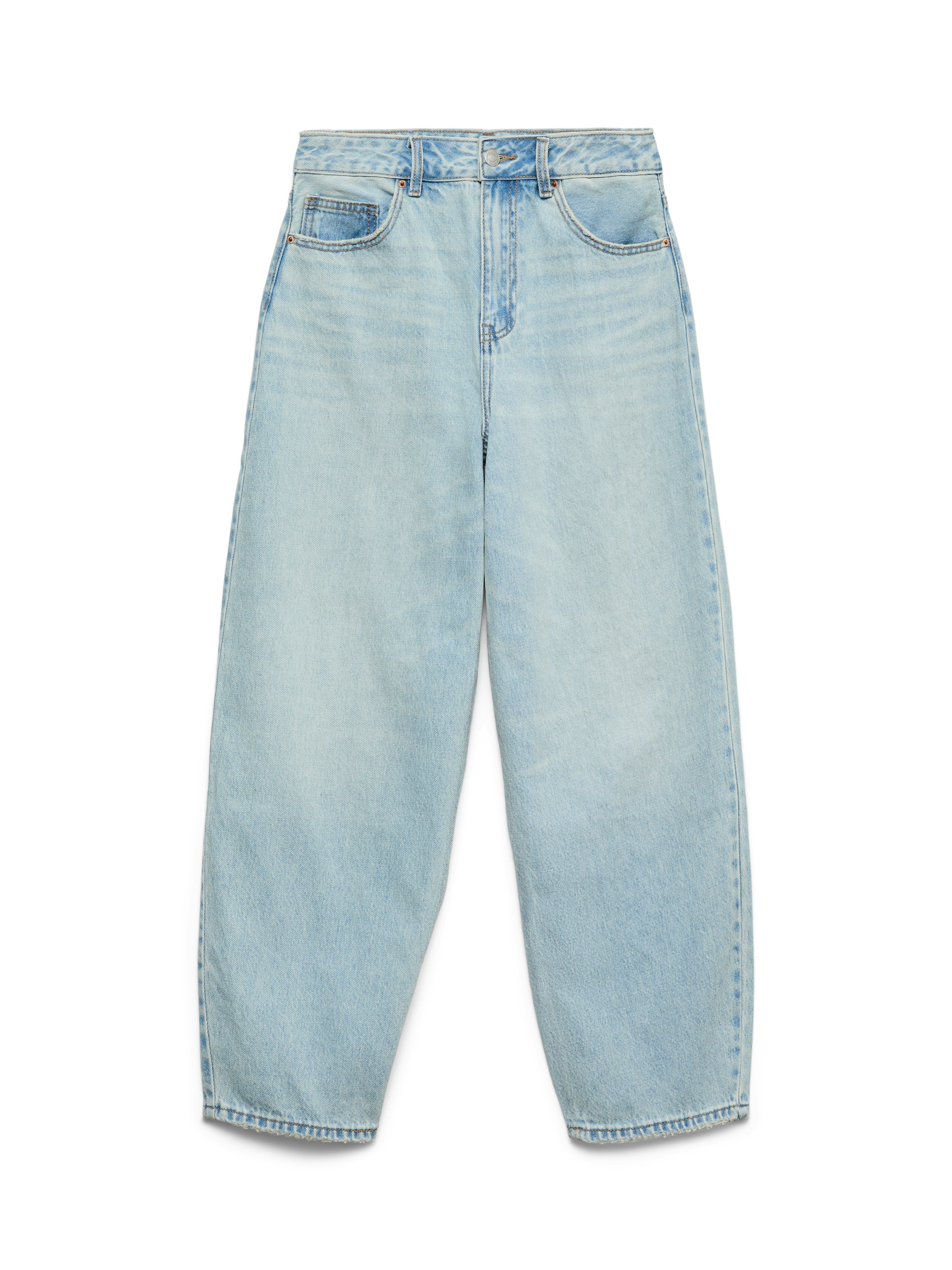 Mom-Jeans VMBILLIE HR BARREL ANK JEANS LI3146 NOOS
