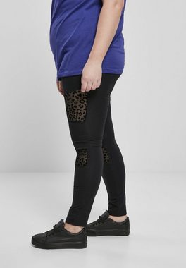 URBAN CLASSICS Leggings Frauen Ladies Flock Lace Inset Leggings (1-tlg)