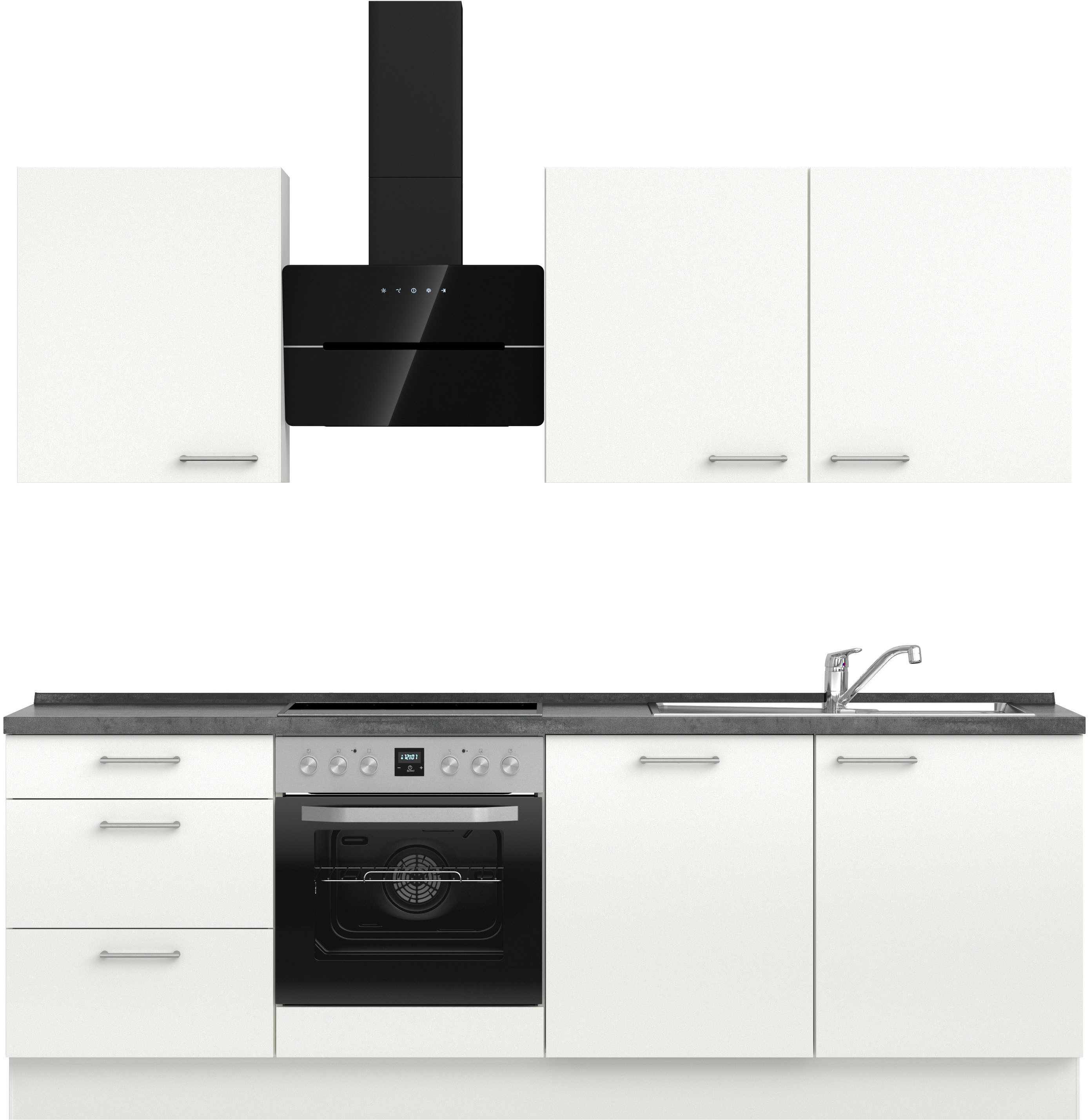 nobilia® Küchenzeile "Laser II", Ausrichtung wählbar, Breite 240 cm, vormon günstig online kaufen