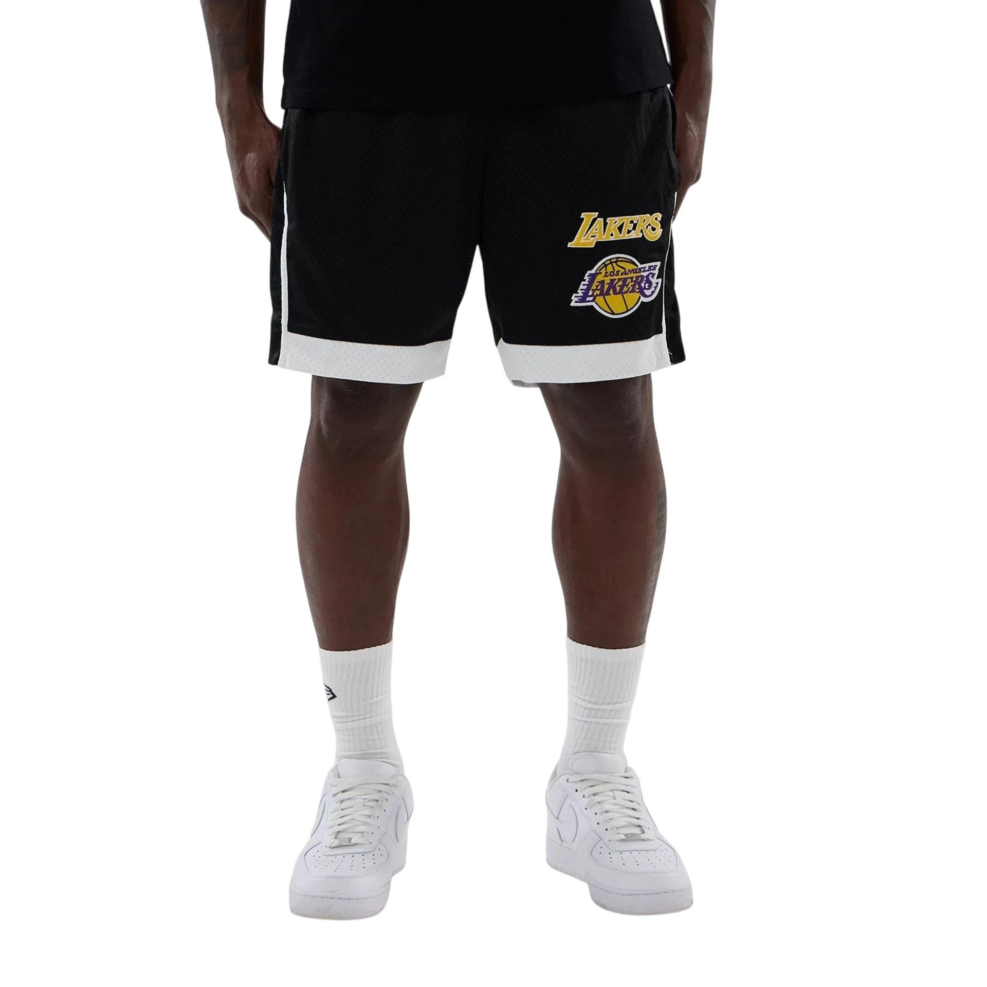 New Era Shorts Short New Era NBA LA Lakers Aus Mesh Material hergestellt
