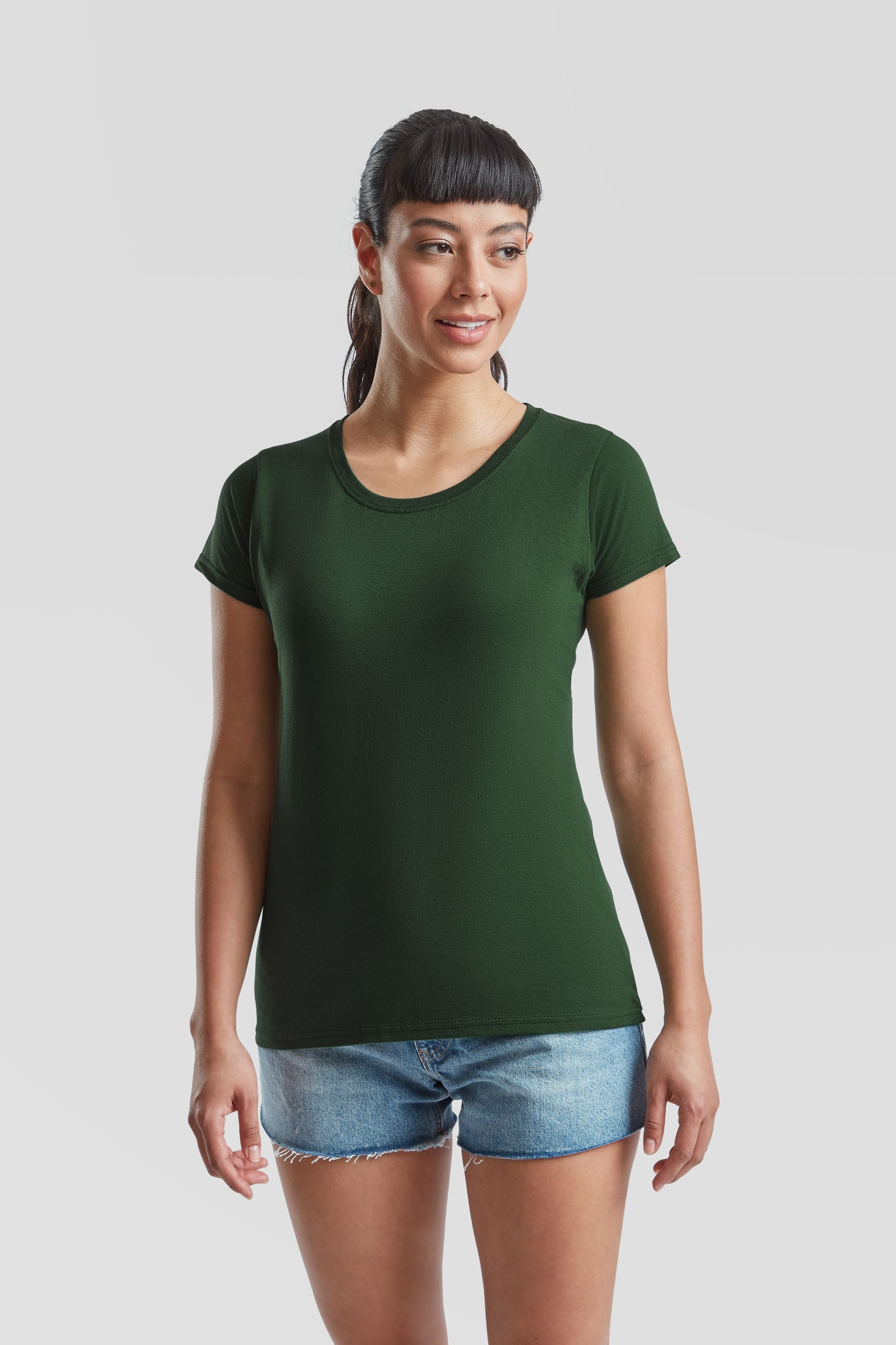 Fruit of the Loom Rundhalsshirt Fruit of the Loom Valueweight T Lady-Fit
