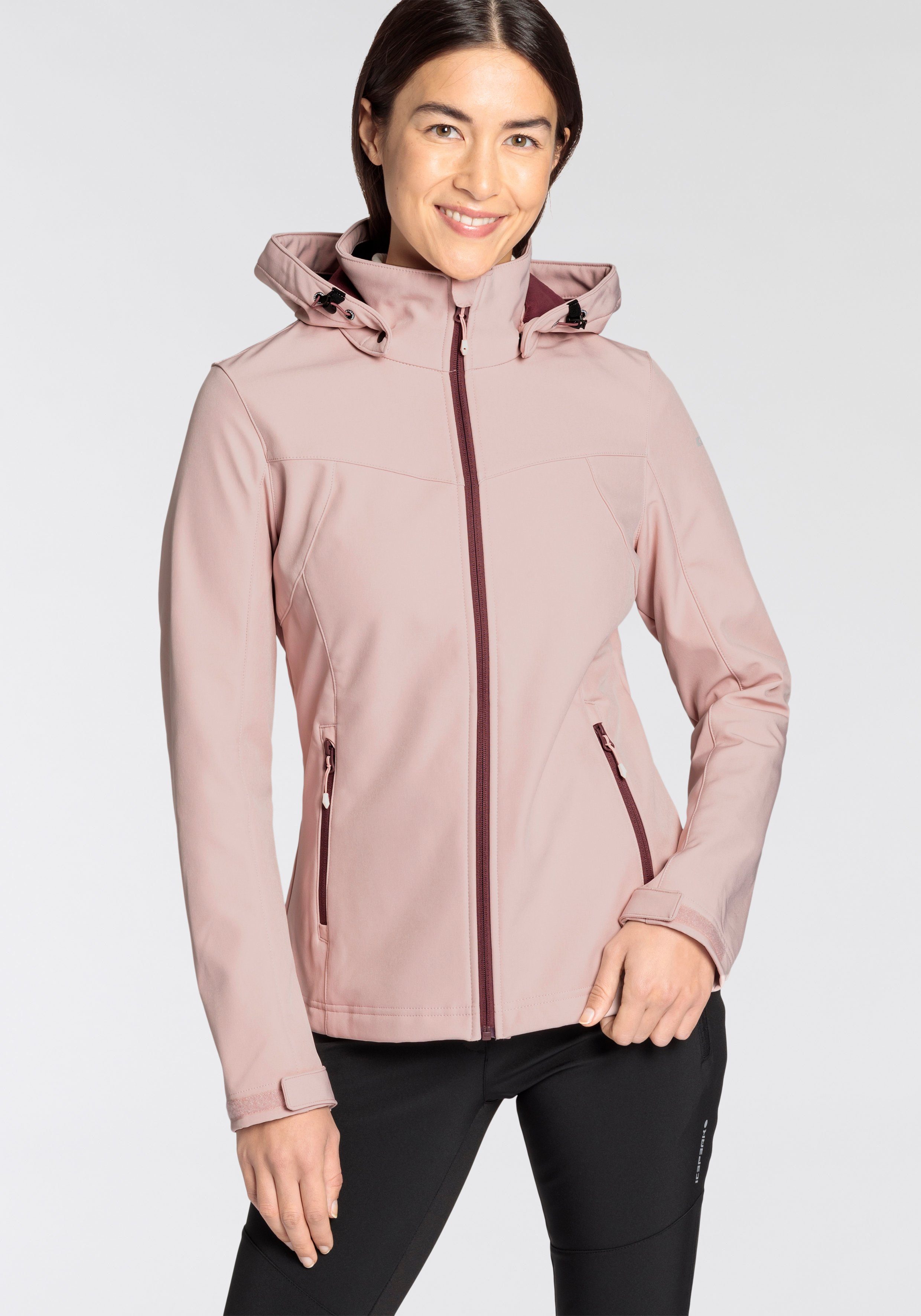 BRENHAM Icepeak mit Softshelljacke hohem pink D baby SOFTSHELLJACKE Stehkragen