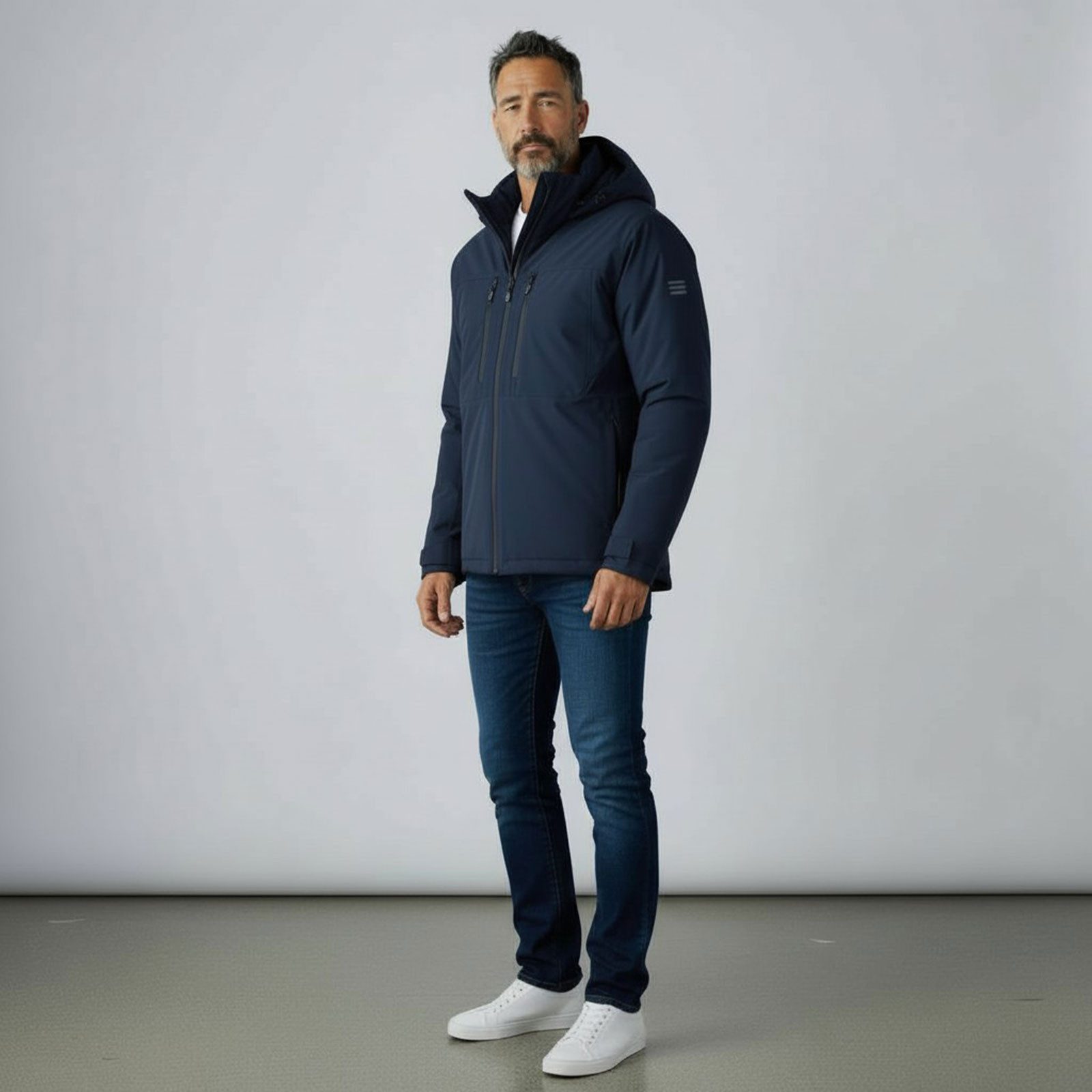Blue Wave Funktionsjacke Neven Herren Outdoor-Jacke Neven mit abnehmbarer Kapuze - Wasserdicht