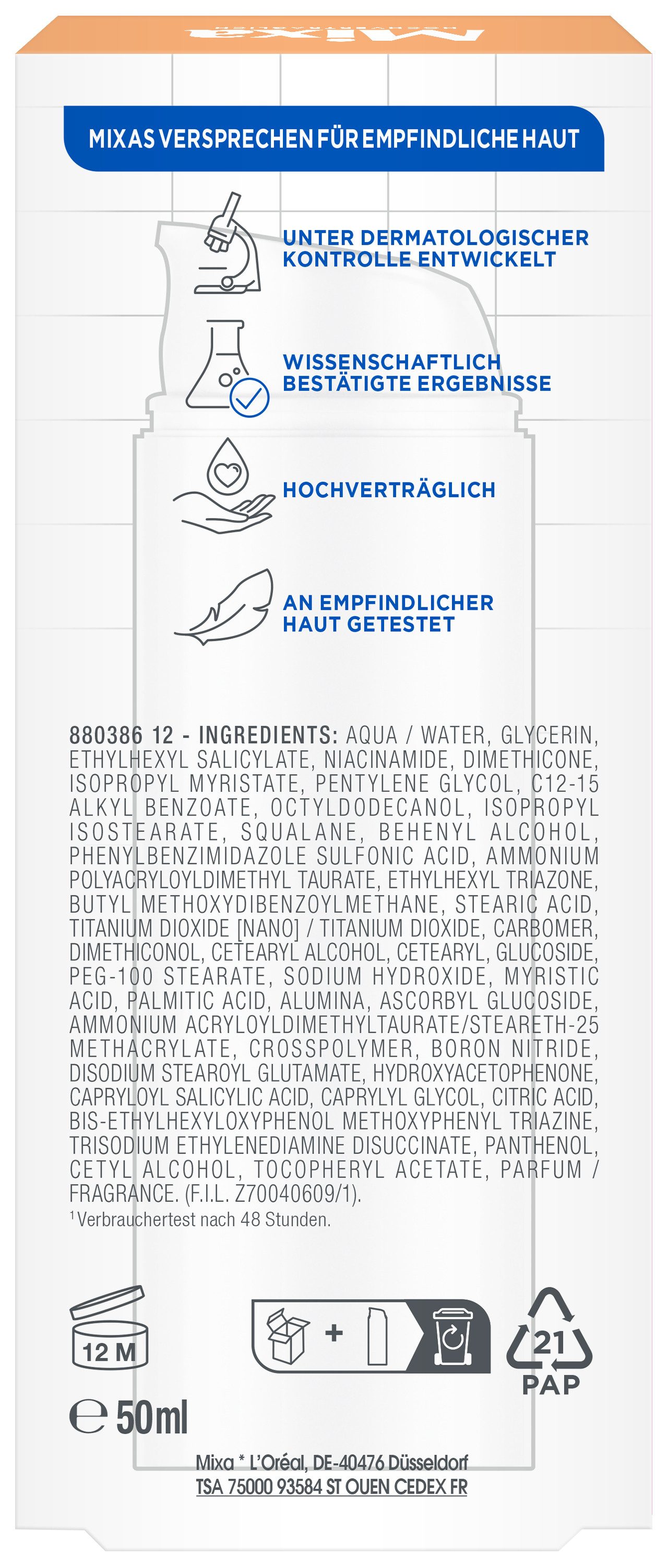 Mixa Gesichtsserum Mixa Anti-Trockenheit Serum, für trockene und empfindliche Haut, feuchtigkeitsspendend