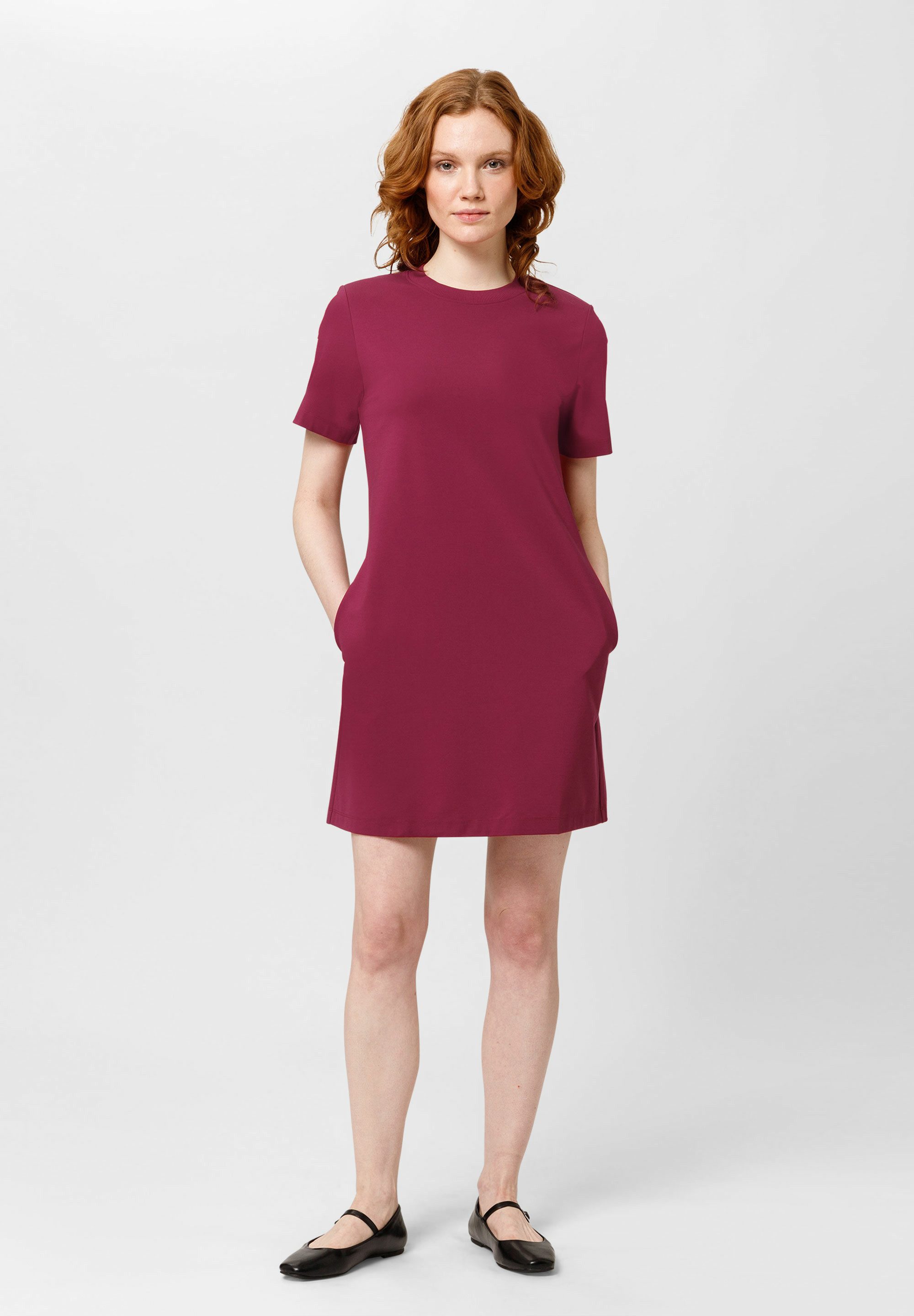 Les Lunes Shirtkleid KAIAA Dress Jersey Shoulder Pads Kurzes Kleid mit Schulterpolstern und Eingriffstaschen
