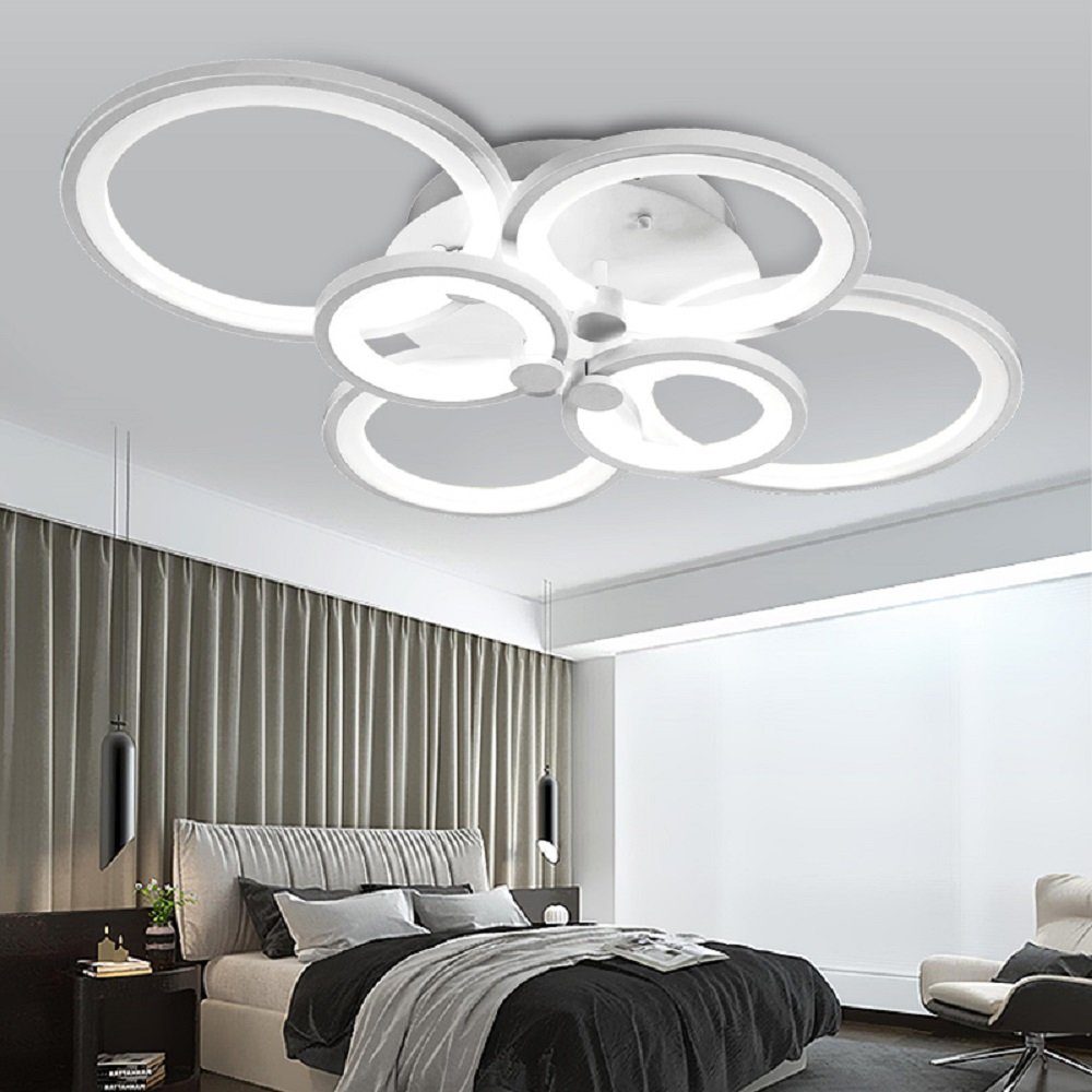 Euroton LED Deckenleuchte LED Deckenleuchte Fernbedienung Lichtfarbe/Helligkeit einstellbar, LED fest integriert, mit Fernbedienung kaltweiß-warmweiß, 7000k-300 – Bild 4 von 5