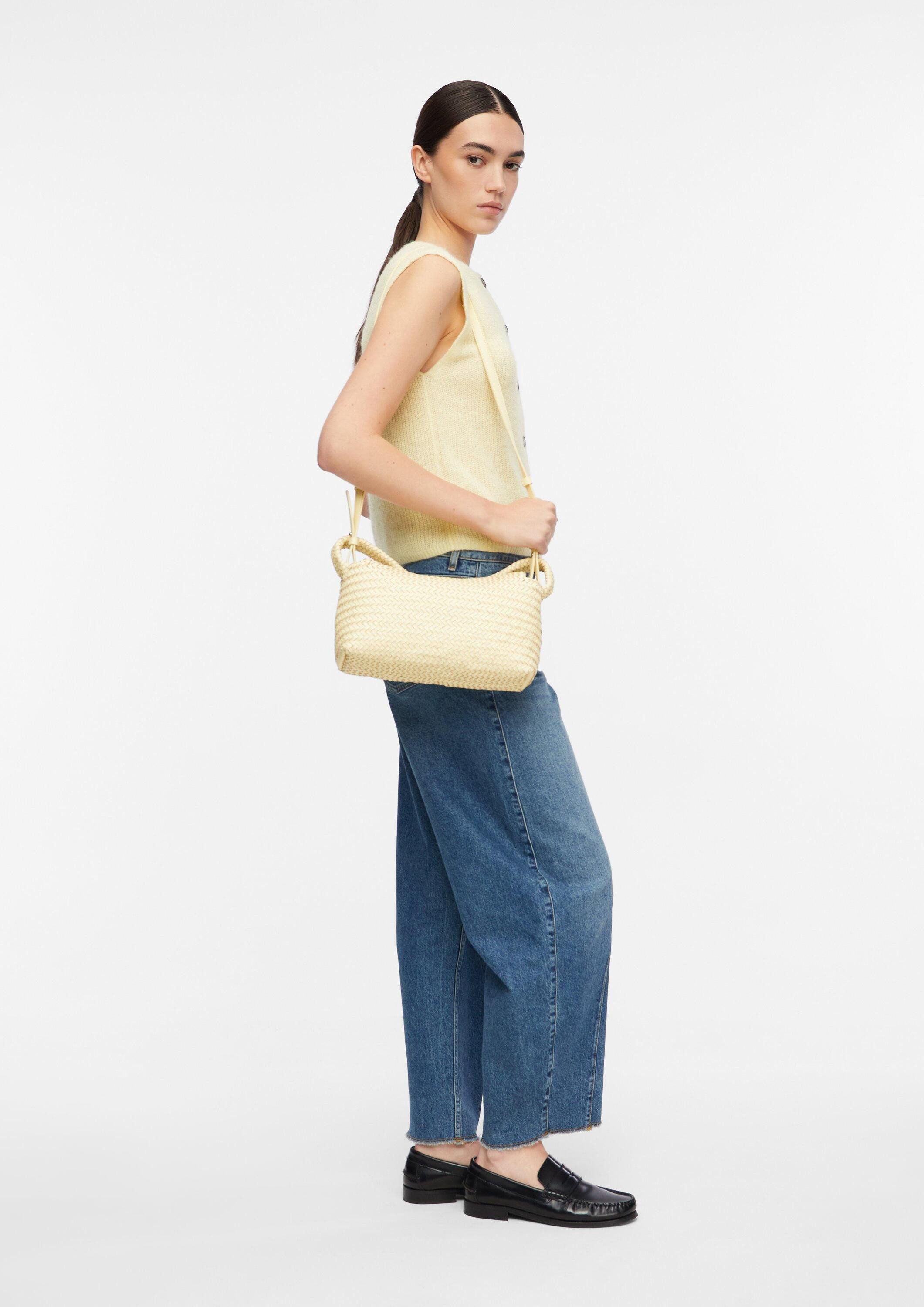 comma Schultertasche Tasche, Crossbody-Bag aus geflochtenem Leder