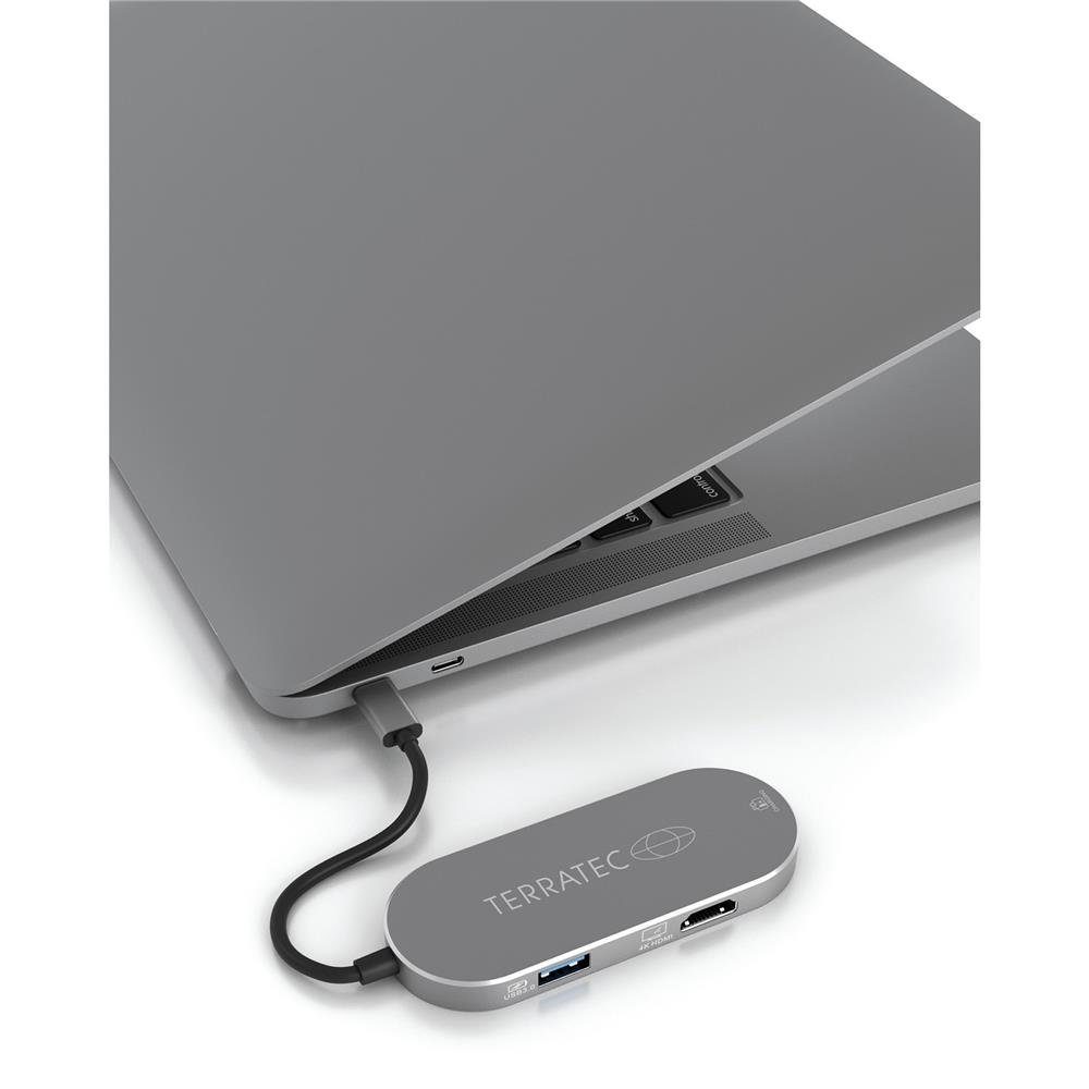 USB Type-C Card CONNECT und 2 x USB-C Terratec Dockingstation 3.0 PD, (USB Adapter HDMI, mit C5 Reader)