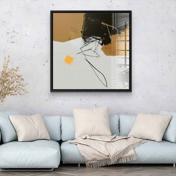 DOTCOMCANVAS® Acrylglasbild Philosopher's Pocket - Acrylglas, Acrylglasbild beige grau braun moderne abstrakte Kunst Druck Wandbild
