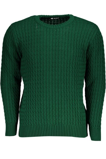 U.S. GRAND POLO Strickpullover Grüner Herrenpullover mit Zopfmuster und Run günstig online kaufen