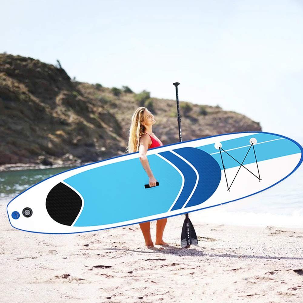 Sport Boards UISEBRT Inflatable SUP-Board SUP Board aufblasbares Set - Stand Up Paddle Board mit Pumpe und Aluminiumpaddel, komp
