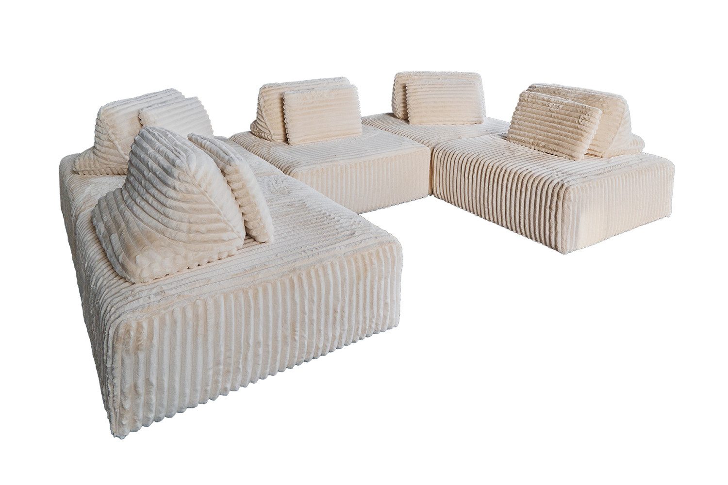 KAWOLA Sofa WIOLO SOFT, Modulsofa modulare Couch Weicher Breitcord verschie günstig online kaufen