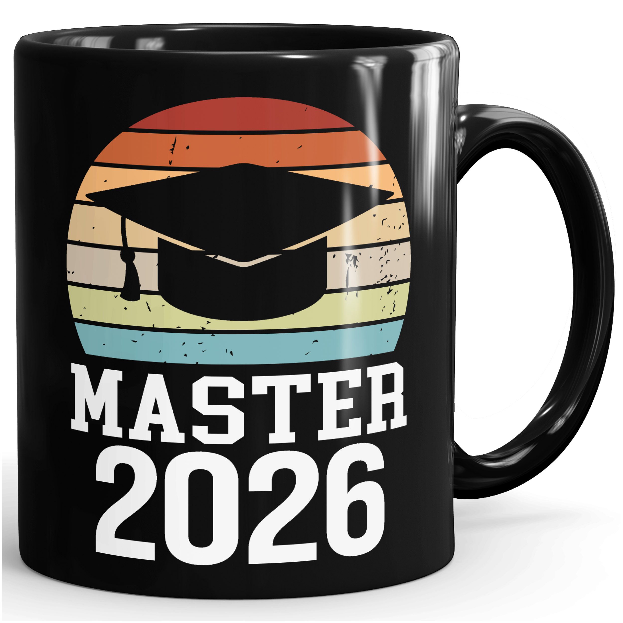 MoonWorks Tasse Kaffee-Tasse Master 2026 - Geschenk Studium Abschluss Prüfung, Keramik