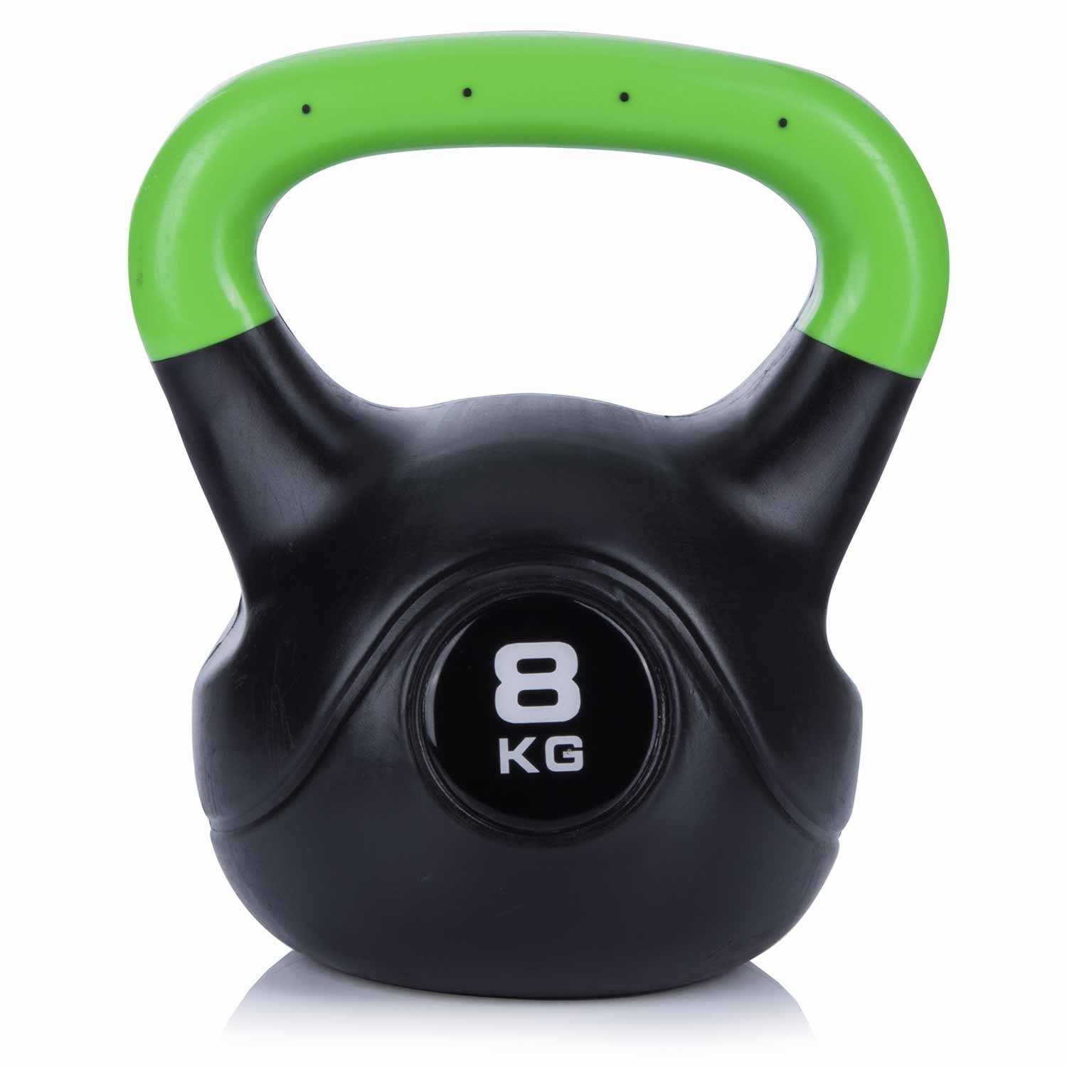 Body & Mind Kettlebell Body & Mind Kettlebell 2–20 kg – Profi Kettlebell mit Kunststoffmantel, (Profi Schwunghantel), Kraftraining Workout Gewicht (8 kg)