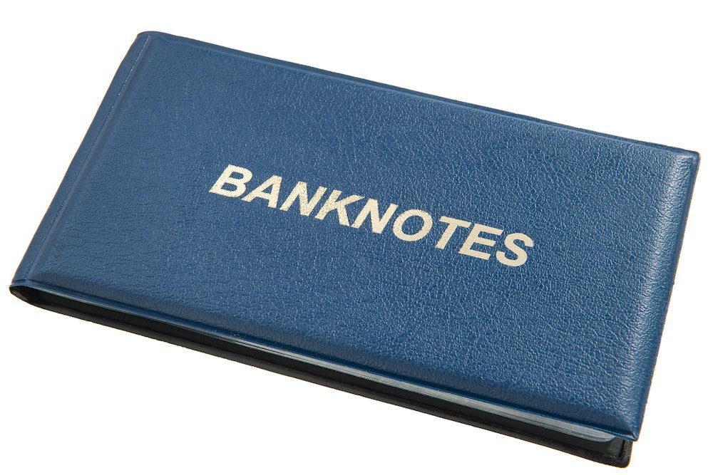 MC.Sammler Sammleretui MC.Sammler Banknotenalbum Taschenalbum für 20 Banknoten, blau