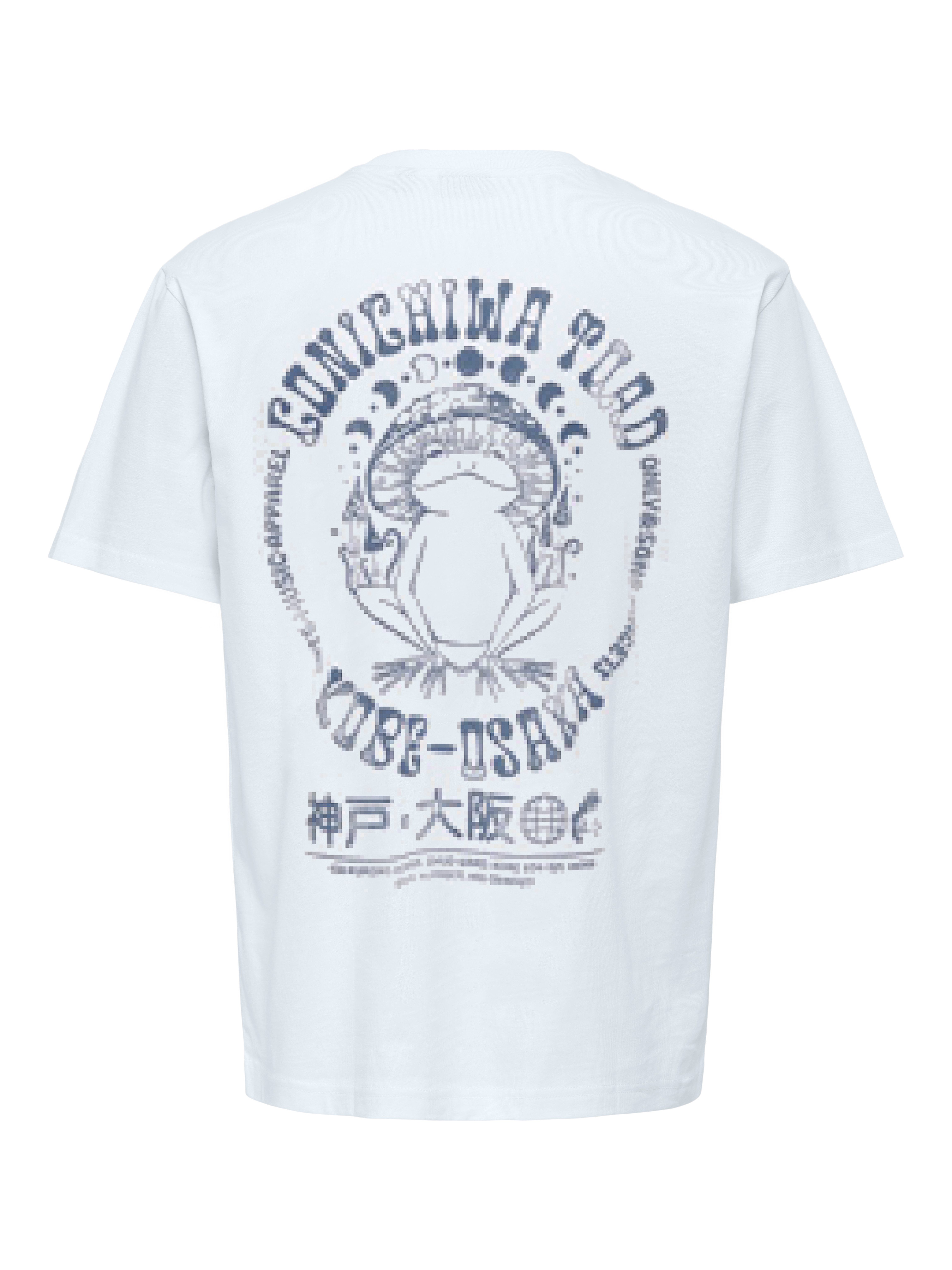 ONLY & SONS T-Shirt ONSFRED LIFE RLX SS PRINT TEE NOOS Baumwolle, relaxed fit