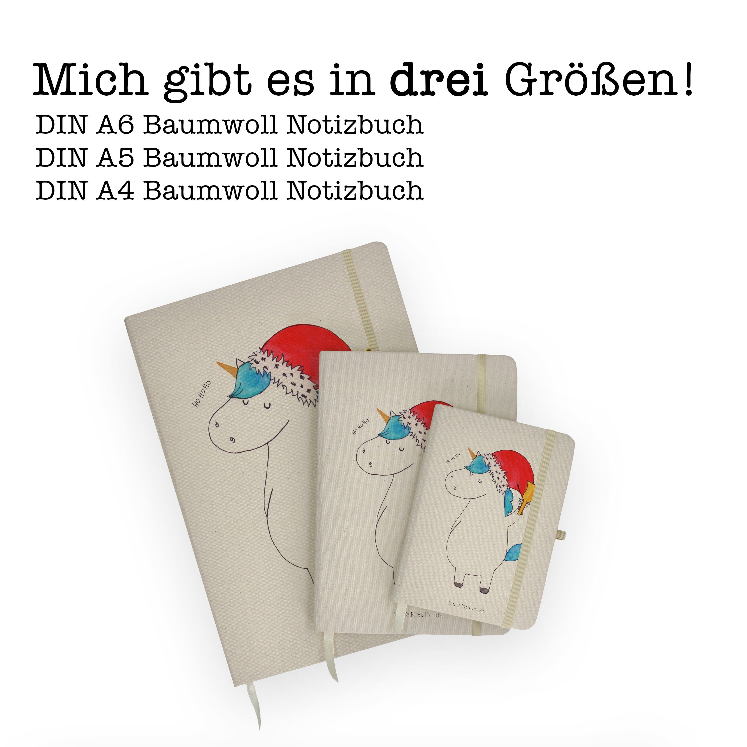 Mr. & Mrs. Panda Notizbuch Notizh Wunschzettel, Einhorn Mrs. Weihnachtsmann Geschenk, - Transparent & - Panda Mr
