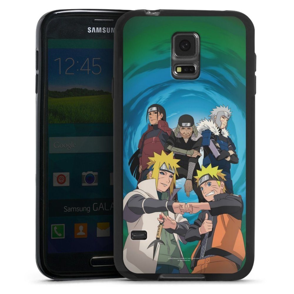 DeinDesign Handyhülle Hokage Naruto Shippuden Offizielles Lizenzprodukt 4 Hokagen Group, Samsung Galaxy S5 Silikon Hülle Bumper Case Handy Schutzhülle