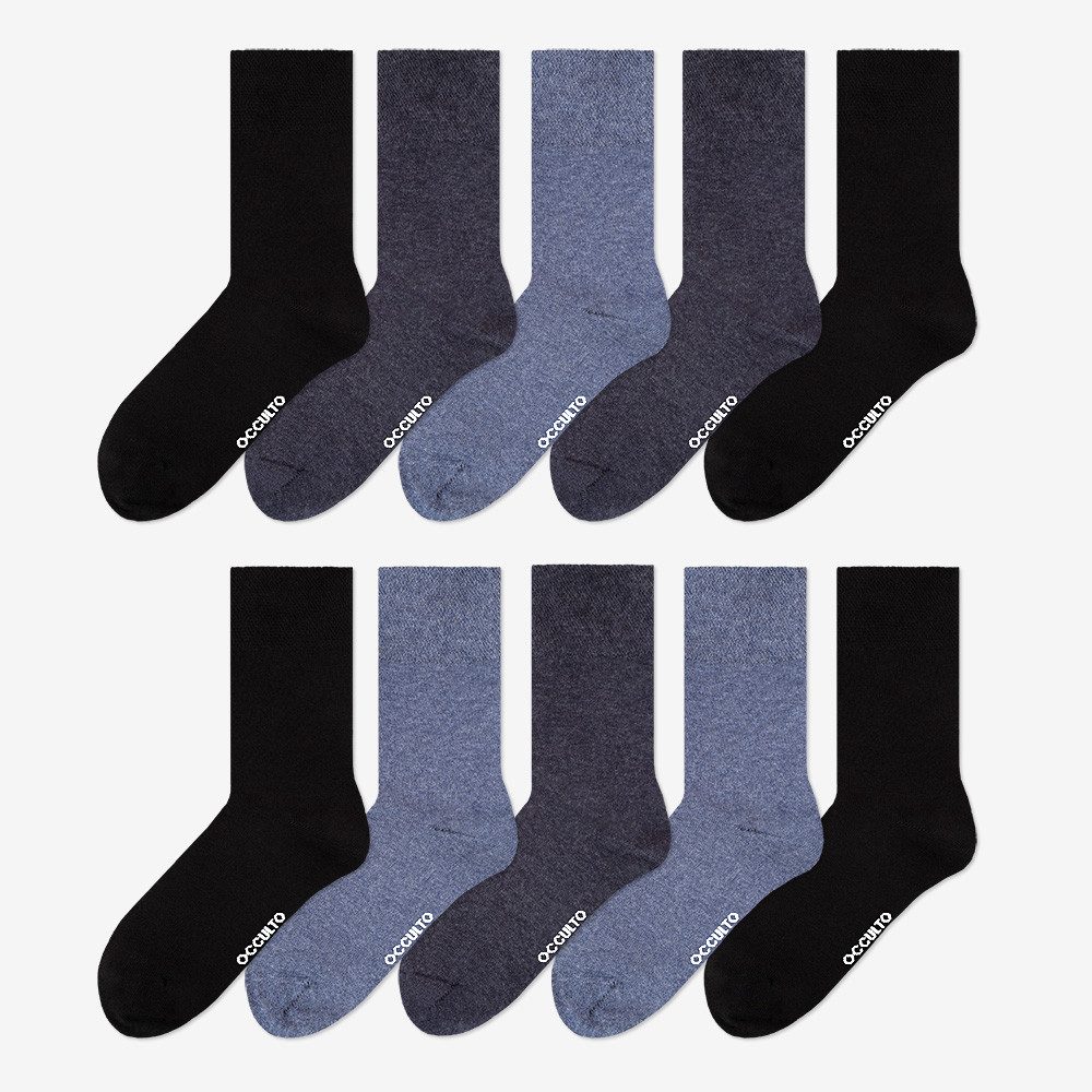 OCCULTO Basicsocken Herren Diabetikersocken 10er Pack (Modell: Goetz) (10-Paar) – Bild 2 von 5