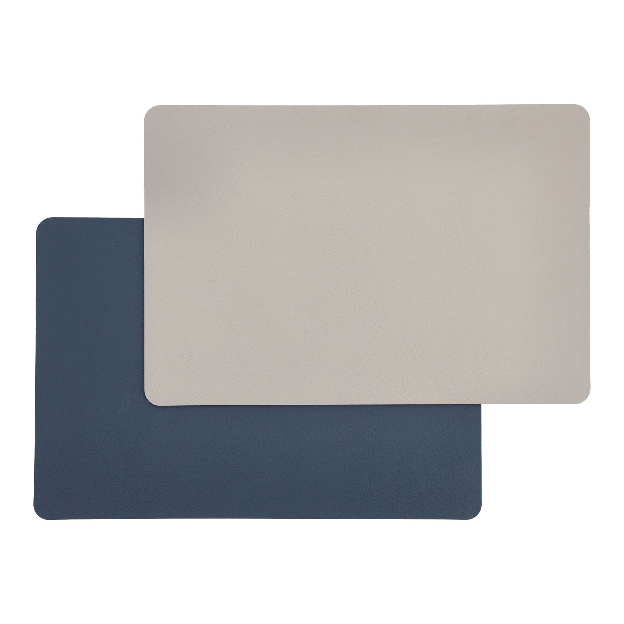 45 x Untersetzer & 4-St), Wendbar 30 Platzsets, Grau Platzmatte Eckig cm HAC24, Tischsets Platzset, (Set, Navy Tischmatten Kunstleder