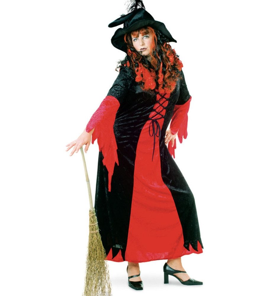 Fries Hexen-Kostüm Hexenkleid Hexen Kleid Hexe Cassandra Halloween Karneval Gr. 46 bis 58