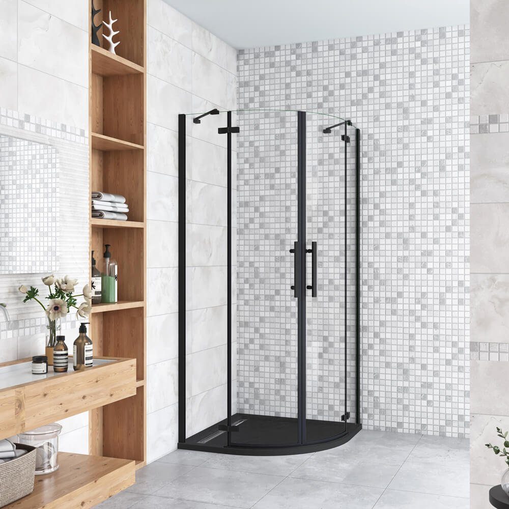 duschspa Runddusche 195cm 6mm Duschkabine Viertelkreis günstig online kaufen