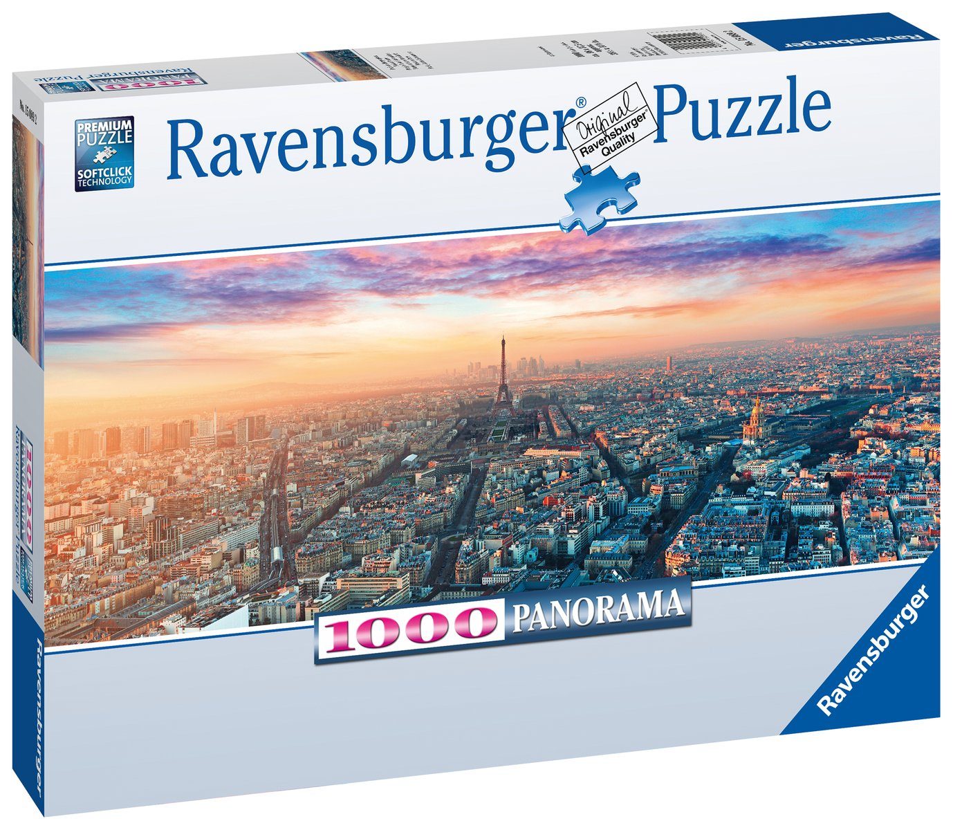 Ravensburger Puzzle Paris im Morgenglanz 1000 Teile Panorama Puzzle, Puzzleteile