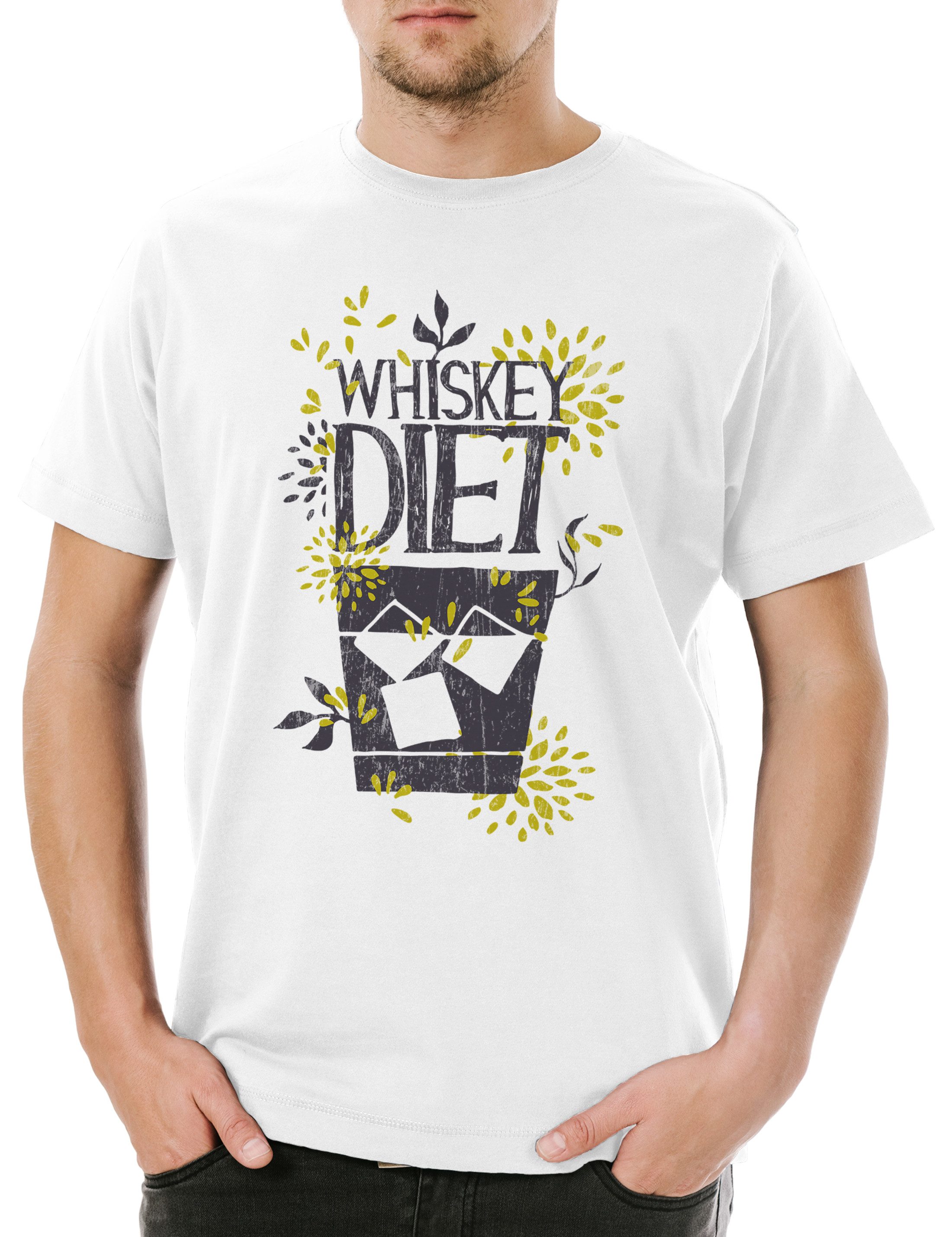 Urban Backwoods Print-Shirt Whisky Diet Herren T-Shirt Whiskey Single Malt Bourbon Scotch Diät Jim (1-tlg) Jack Irish Alkohol Betrunken