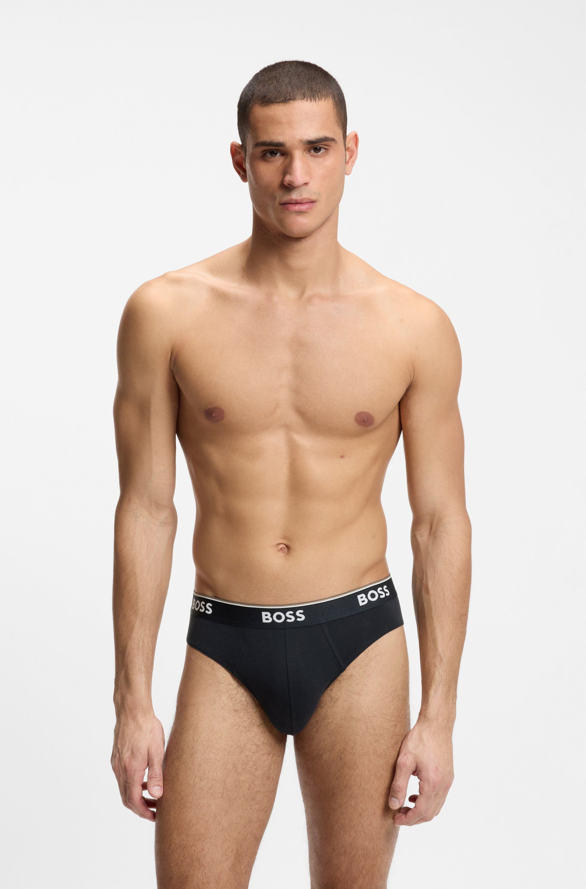 BOSS Slip aus elastischer Baumwolle, mittlere Bundhöhe