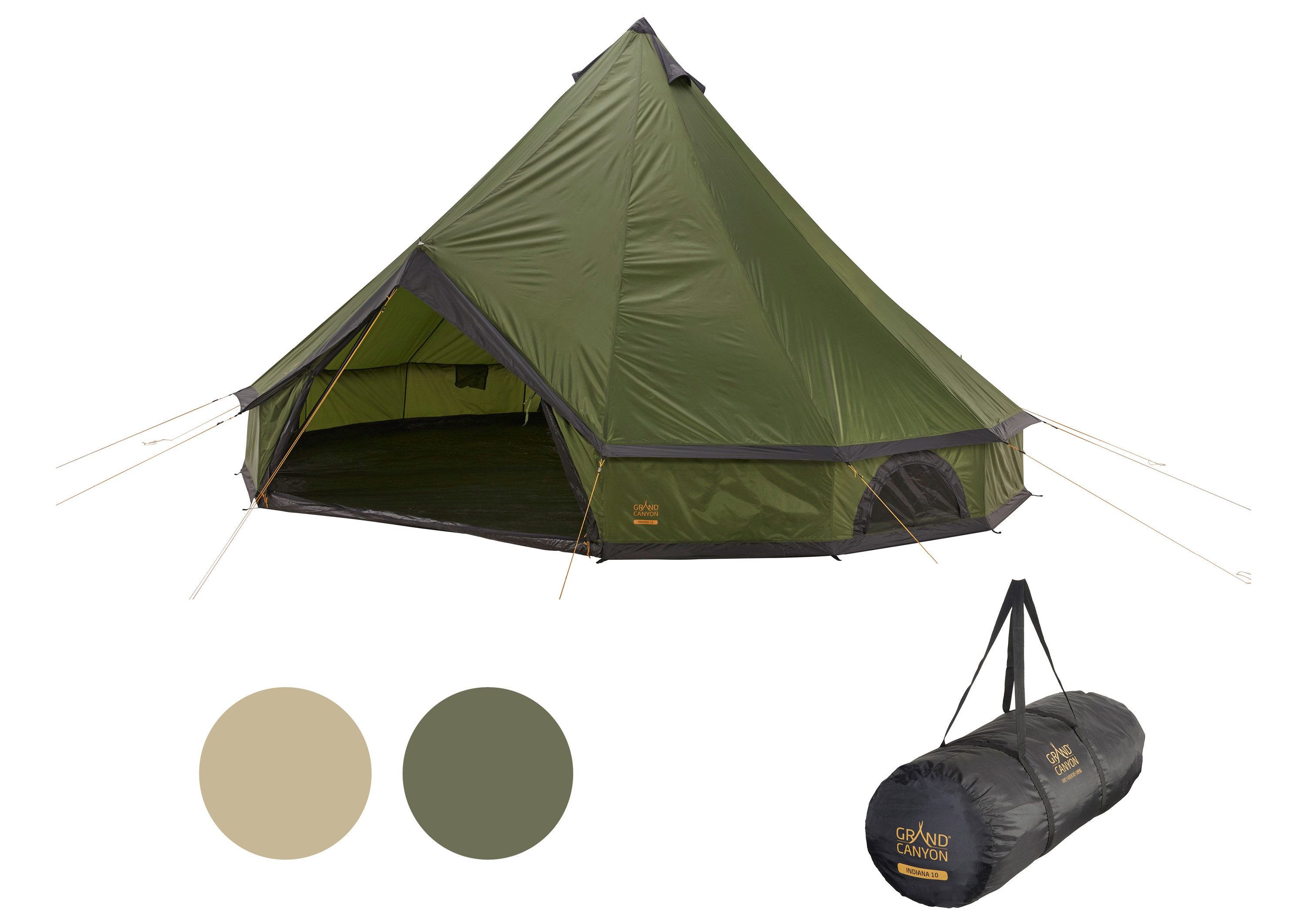 GRAND CANYON Tipi-Zelt INDIANA 10, Personen: 10 (1 tlg)