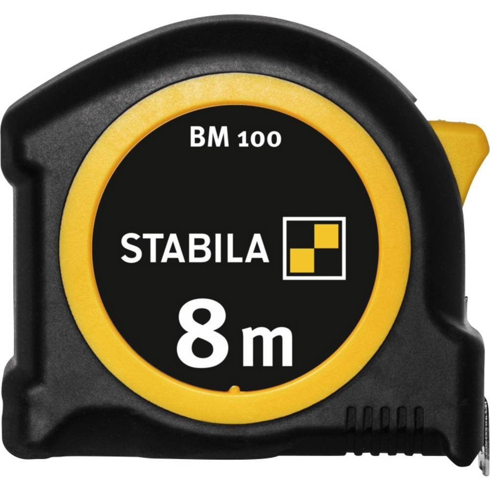 Stabila Maßband Taschenbandmaß BM 100, 8 m, metrische Skala 19581