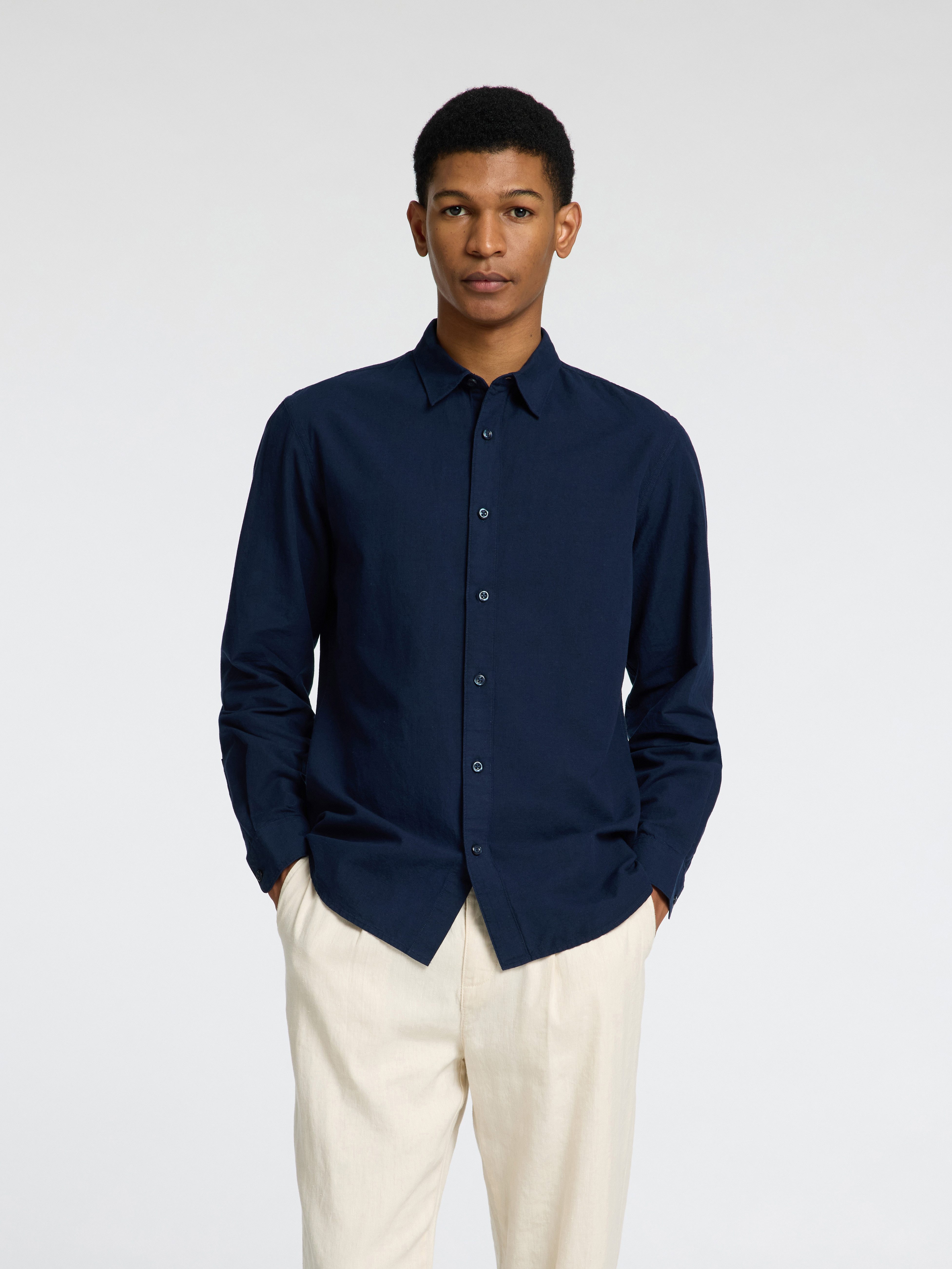 SELECTED HOMME Leinenhemd SLHSLIMNEW-LINEN SHIRT LS günstig online kaufen
