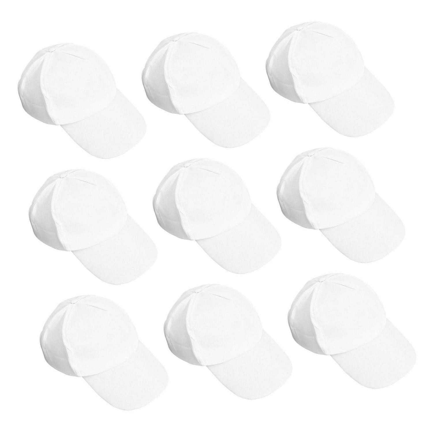 LuxusKollektion Baseball Cap Kinder Baseballkappe zum Bemalen 10er Set