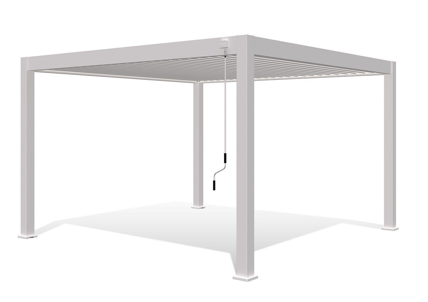 Weide Pergola Deluxe VollAlu Pavillon 4 x 4 M weiß Pergola