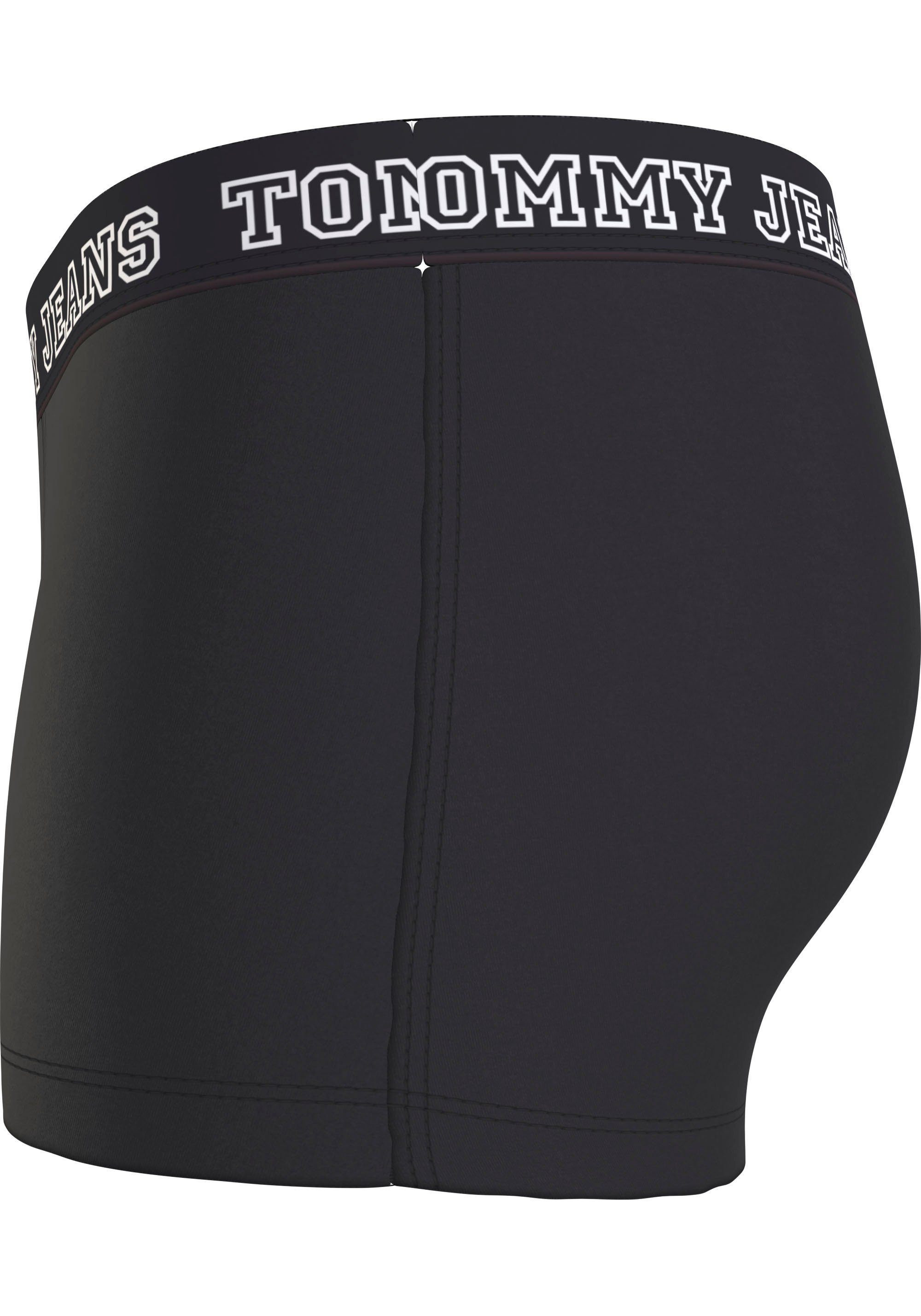 (Packung, Trunk TRUNK 3P Black/White/Sublunar 3er-Pack) Hilfiger Tommy mit Logo-Elastikbund DTM Tommy 3-St., Underwear Jeans