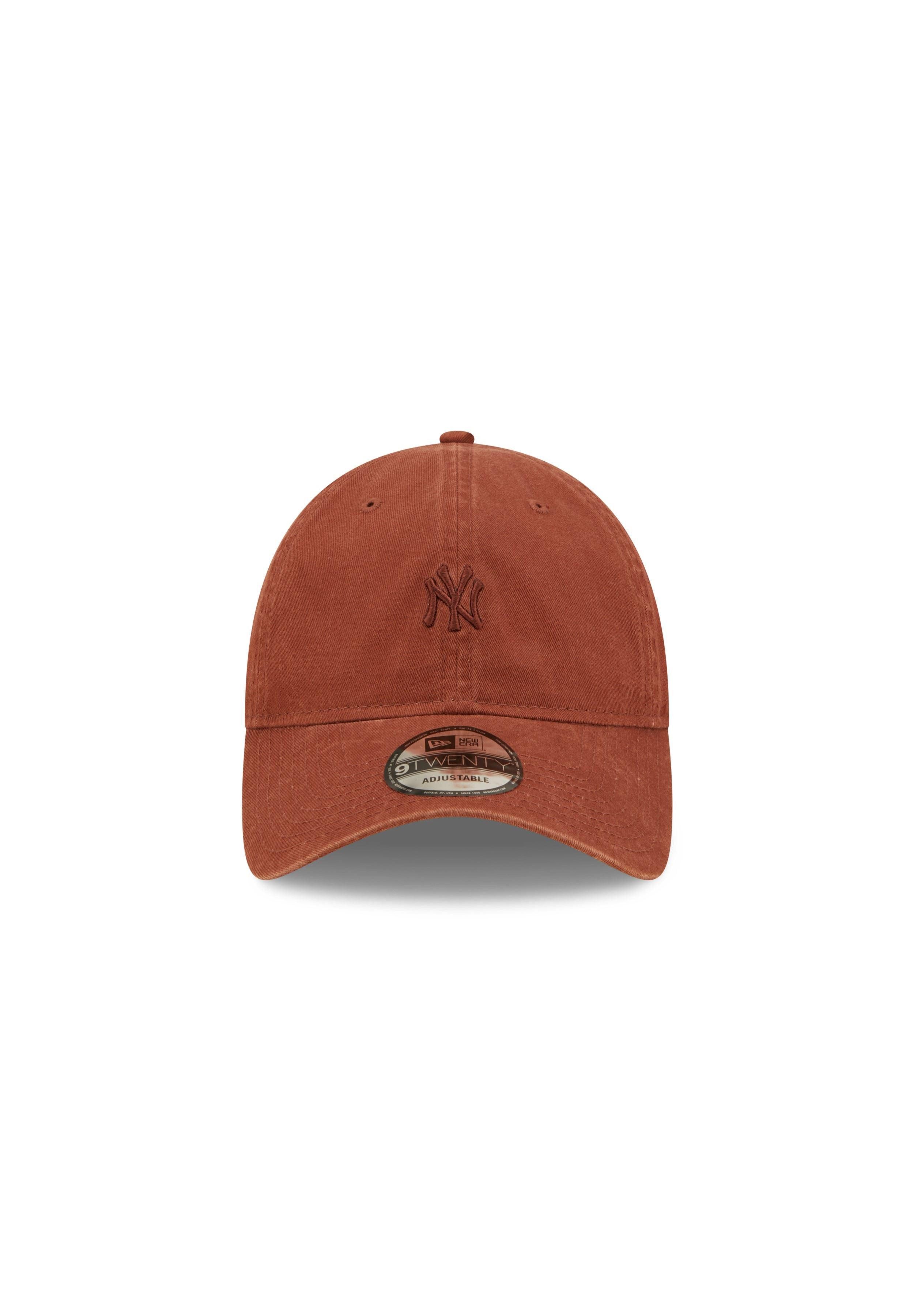 New Era Baseball Cap New York Yankees MLB Mini Logo Braun Verstellbare 9Twenty Cap New Era (1-St)