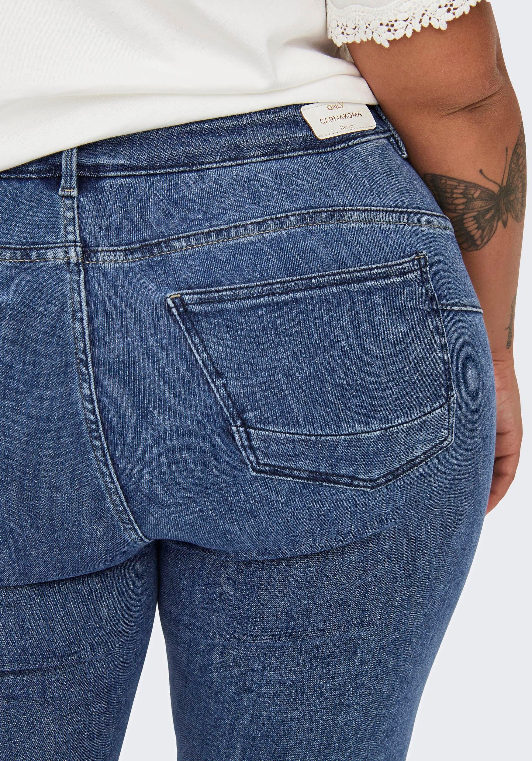 ONLY CARMAKOMA Skinny-fit-Jeans UP CARPOWER PUSH MID Vero NOOS REA2981 Moda SKINNY