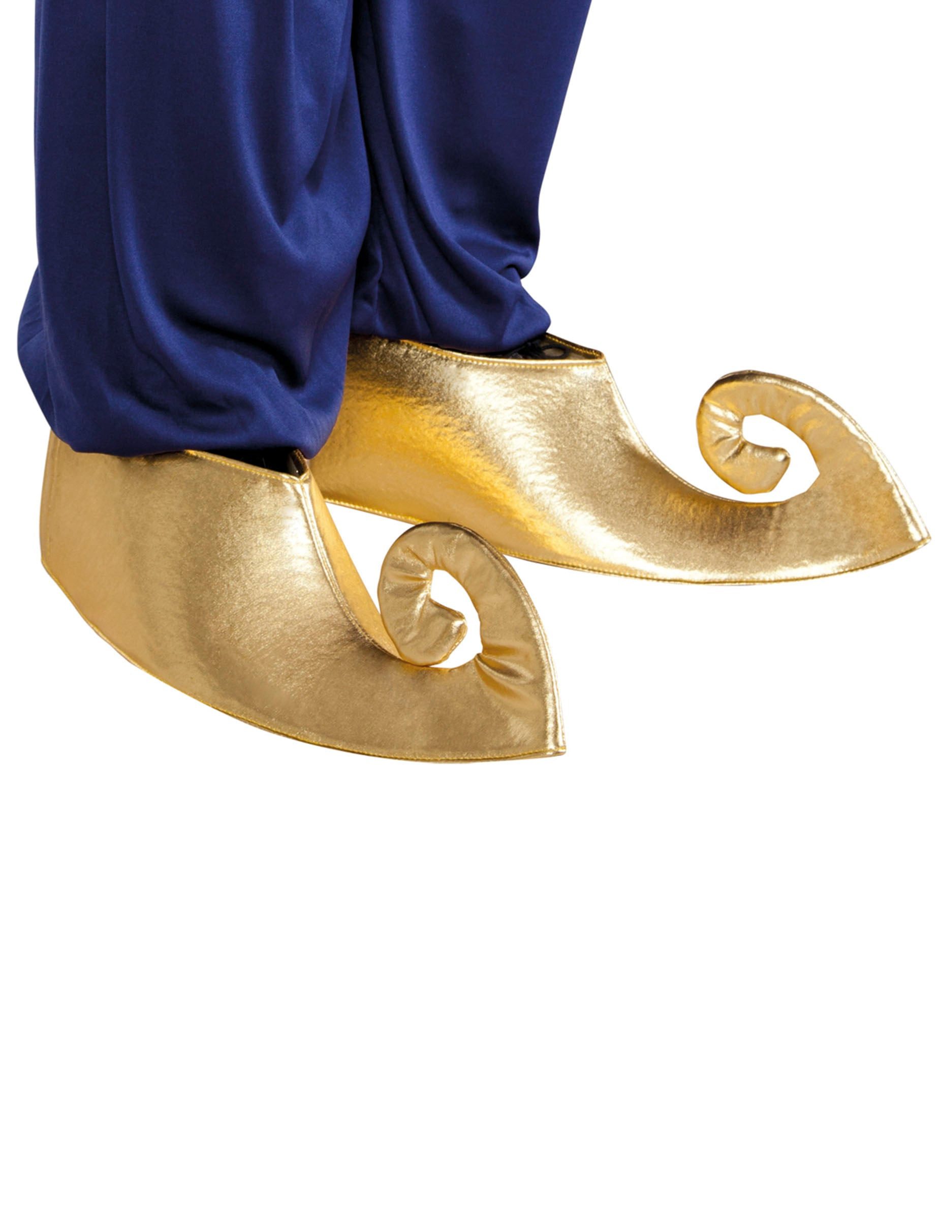 atosa Kostüm Orientalische Schuh-Stulpen gold