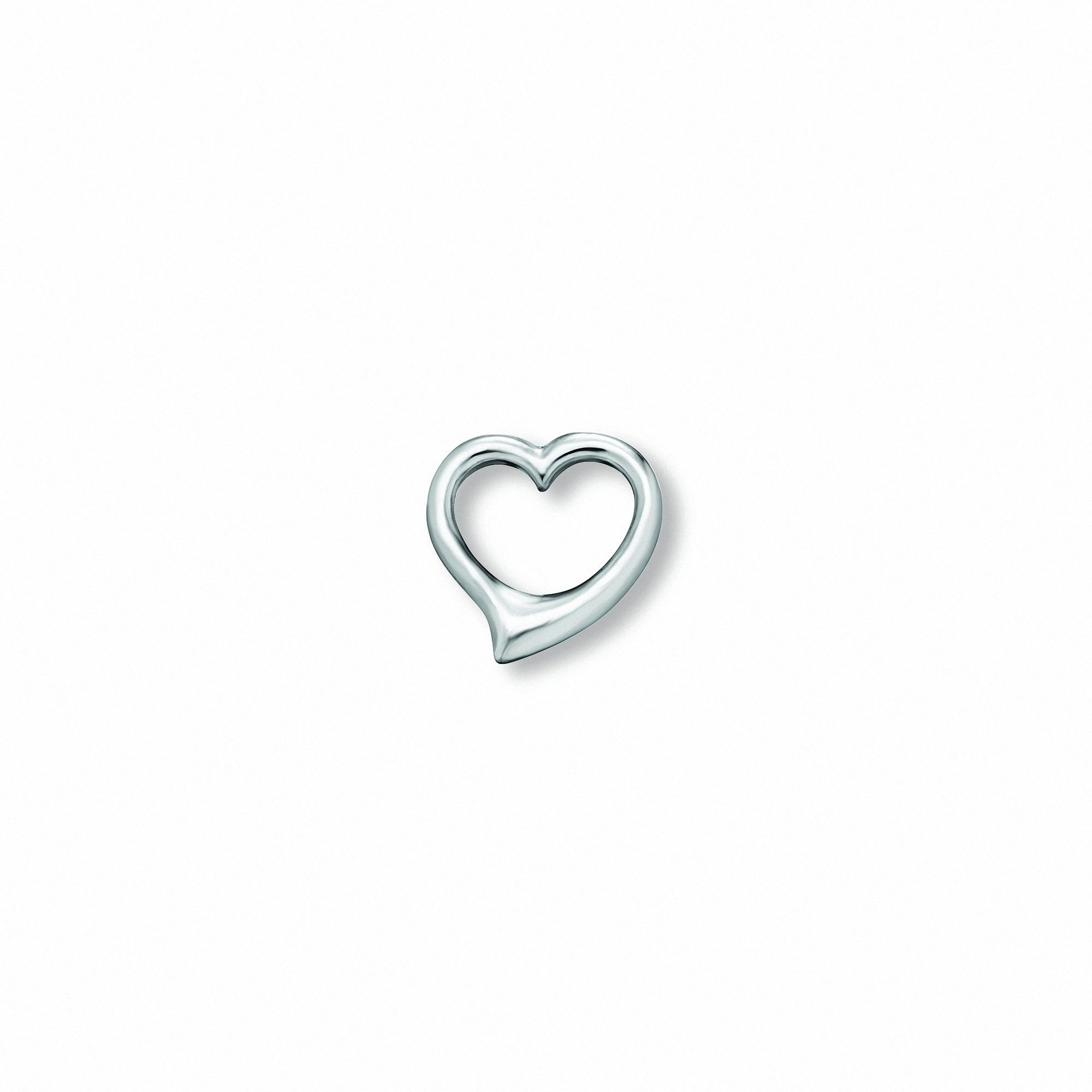 ONE ELEMENT Kettenanhänger Herz Herz Anhänger aus 925 Silber, Damen Silber  Schmuck Herz, Breite : 10,70 mm - Höhe : 10,10 mm