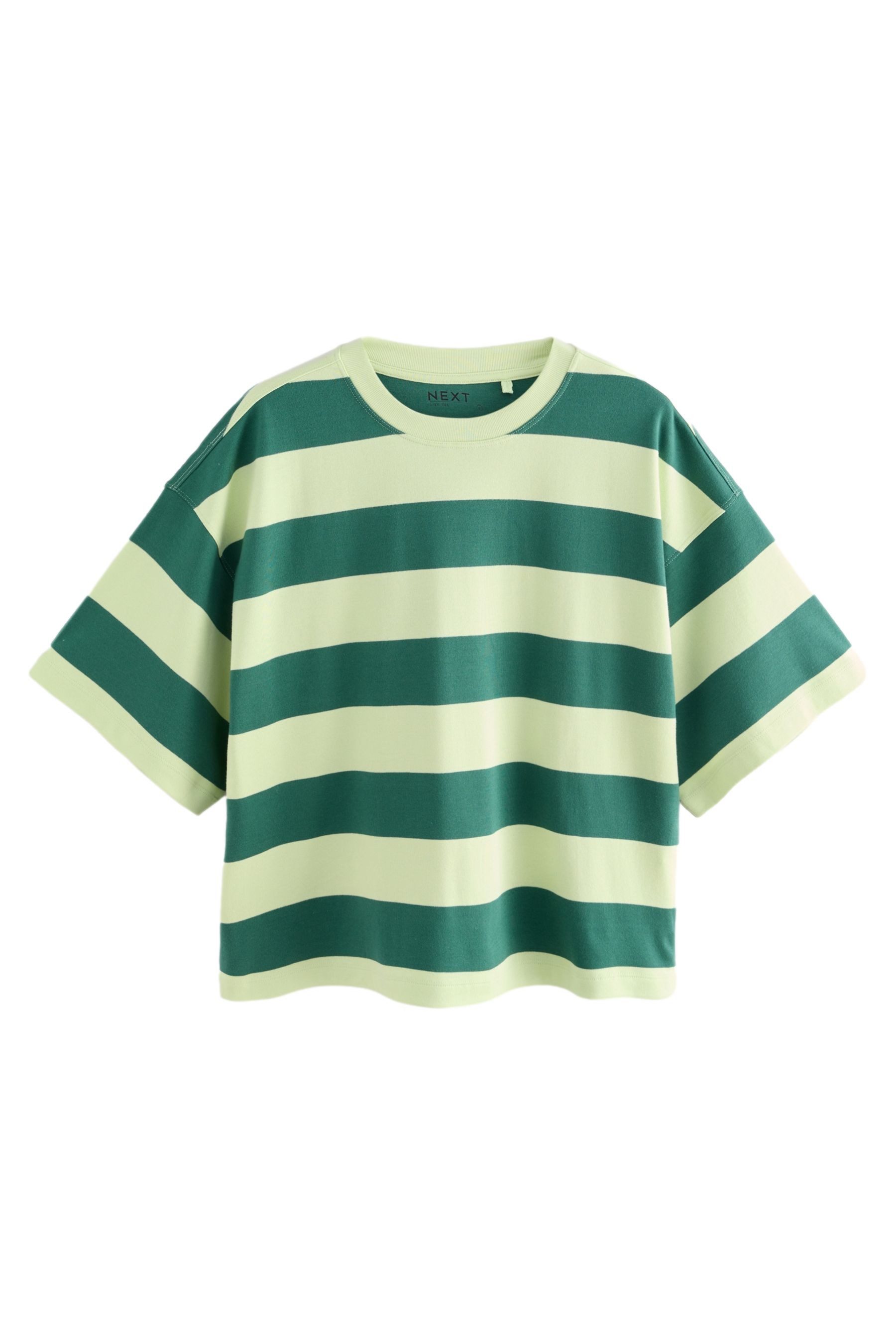 Next T-Shirt Kastiges Relaxed Fit Oversized-T-Shirt, Baumwolle (1-tlg) günstig online kaufen