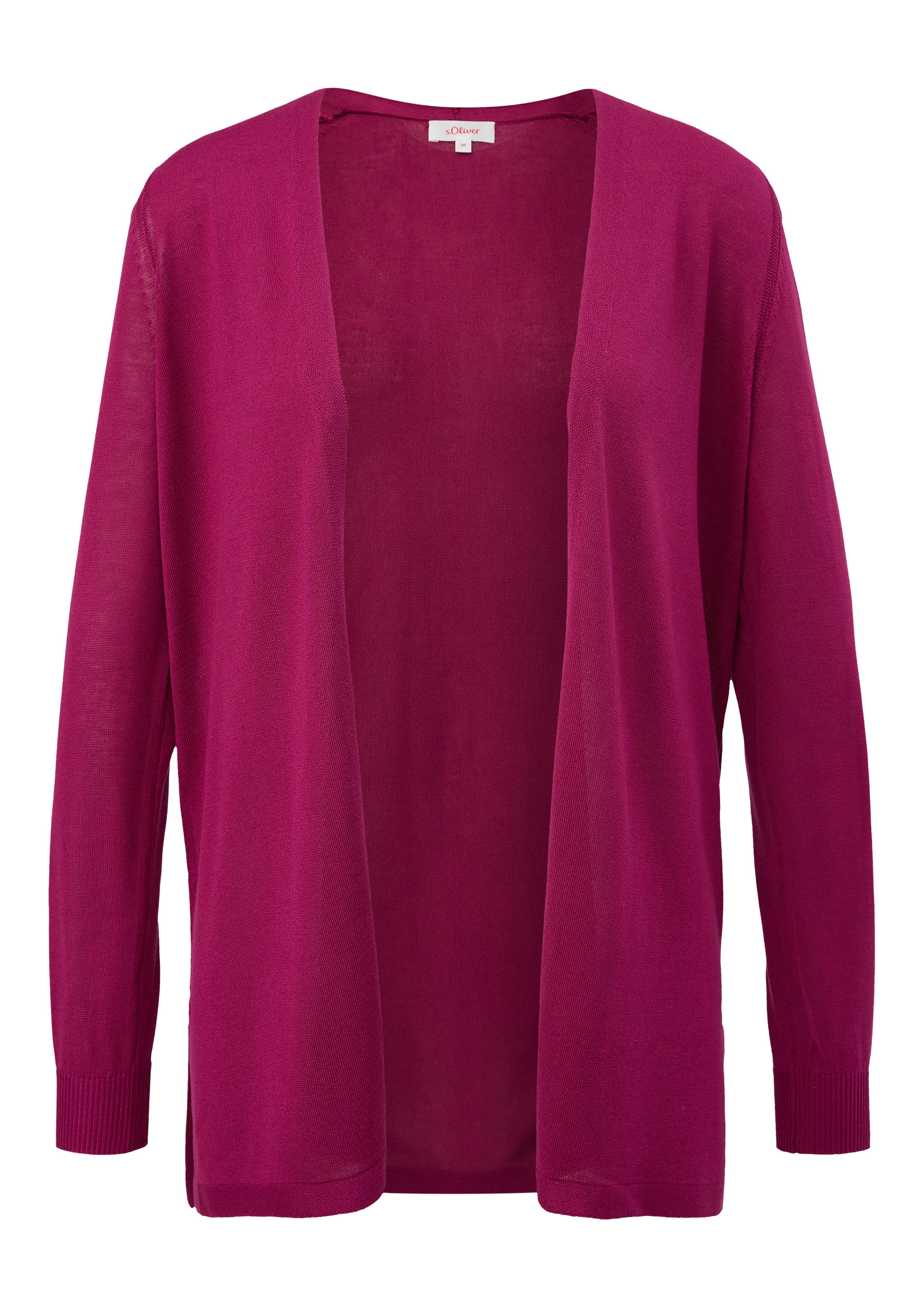 Strickjacke Feinstrick-Cardigan aus reiner Viskose