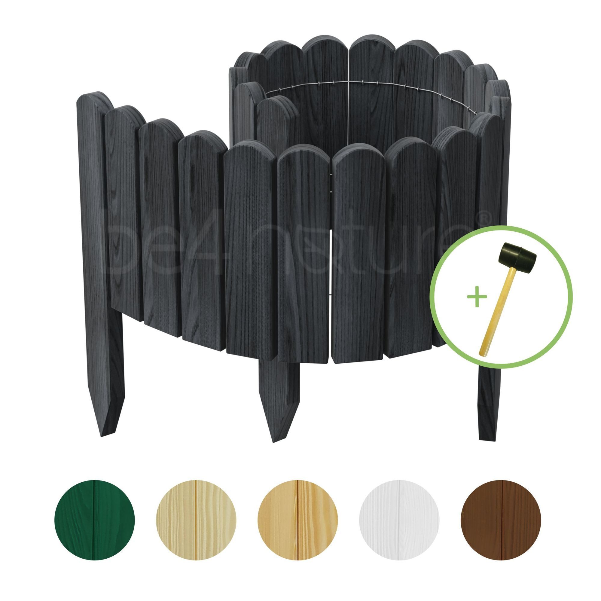 be4nature Palisade Rollborder Flexibler Holzzaun aus günstig online kaufen