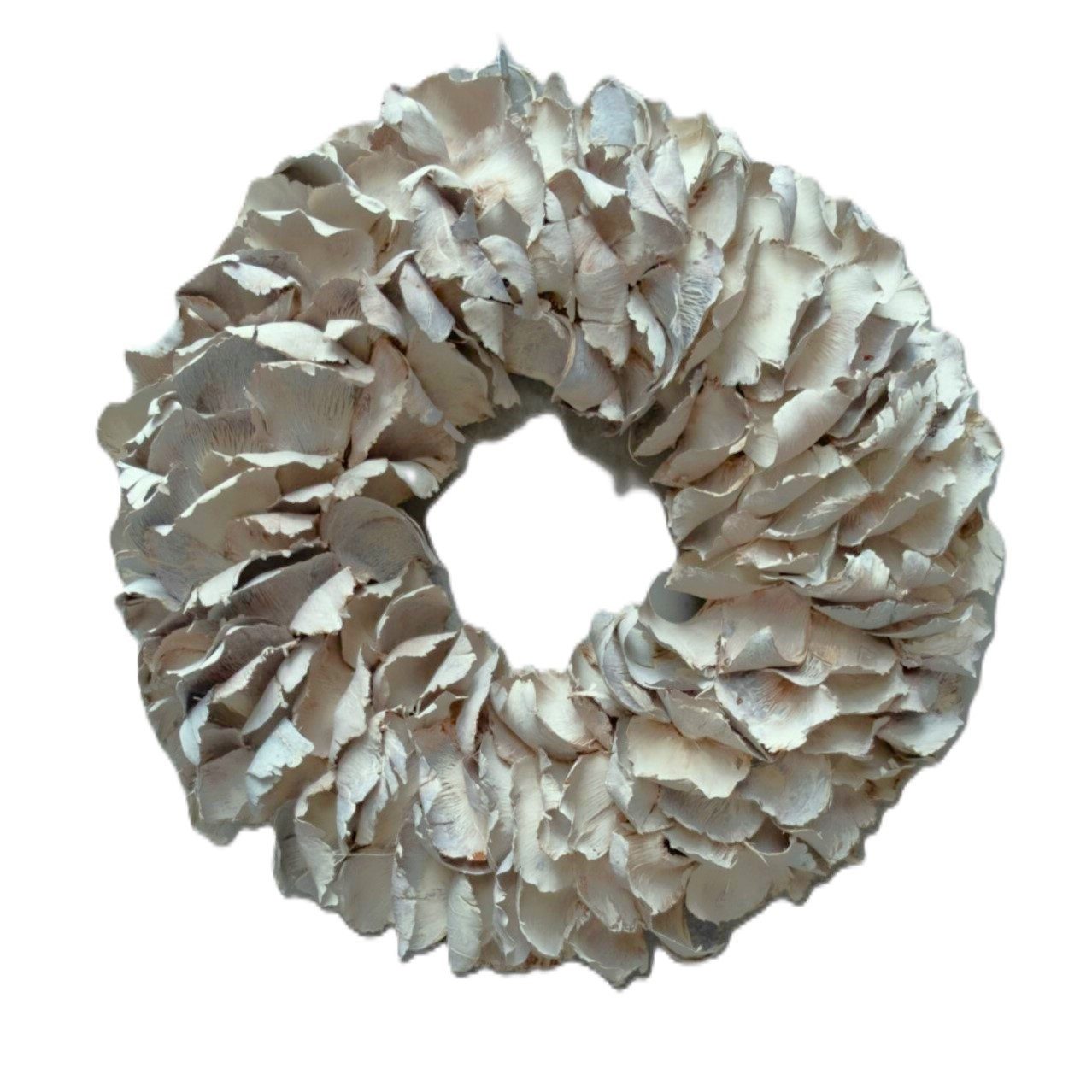 Couronne Dekokranz Hängekranz Deko Sand Kalkfarben Maritim Klein Naturmaterialien 25 cm, Handarbeit
