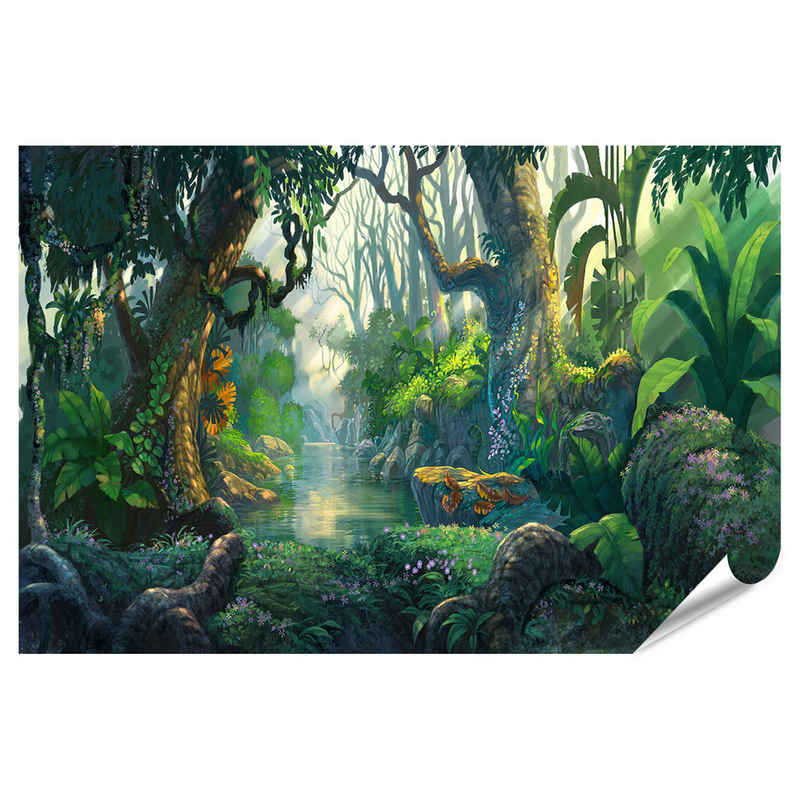 islandburner Poster Fantasy Wald Hintergrund Malerei Bilder