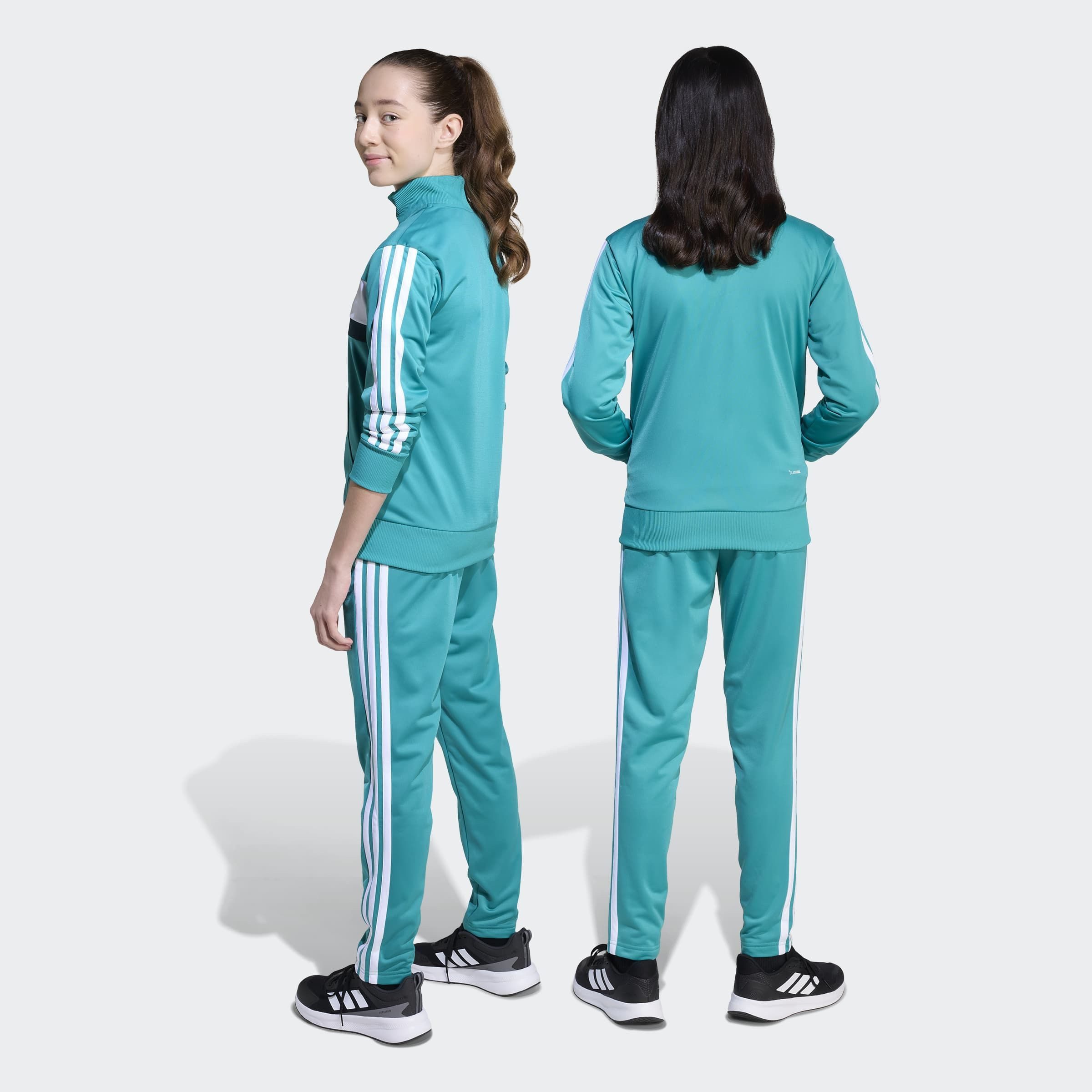 adidas Sportswear Trainingsanzug SEASONAL ESSENTIALS TIBERIO 3-STREIFEN TRICOT KIDS (2-tlg)