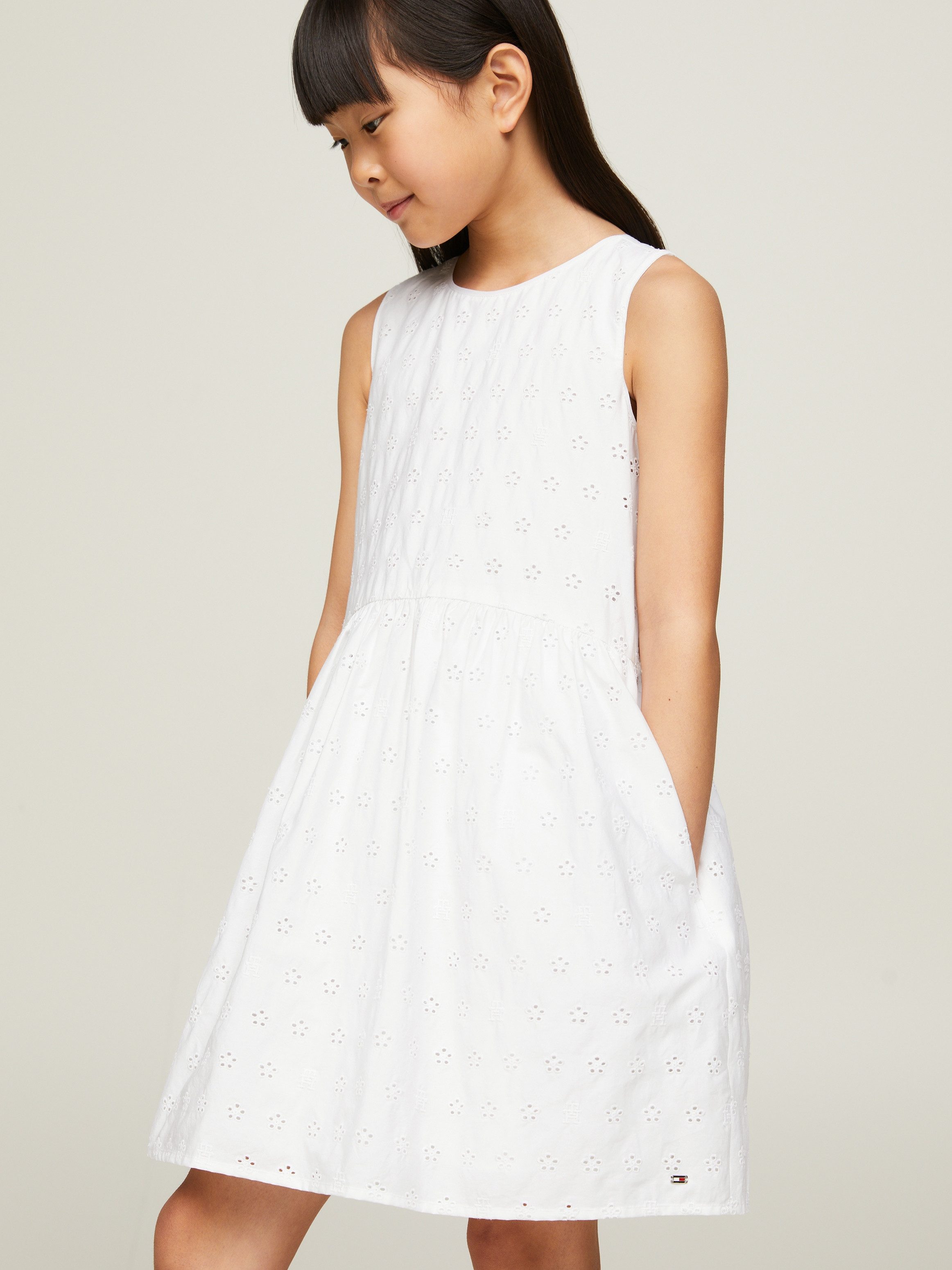 Tommy Hilfiger Minikleid BRODERIE ANGLAISE MONOGRAM günstig online kaufen