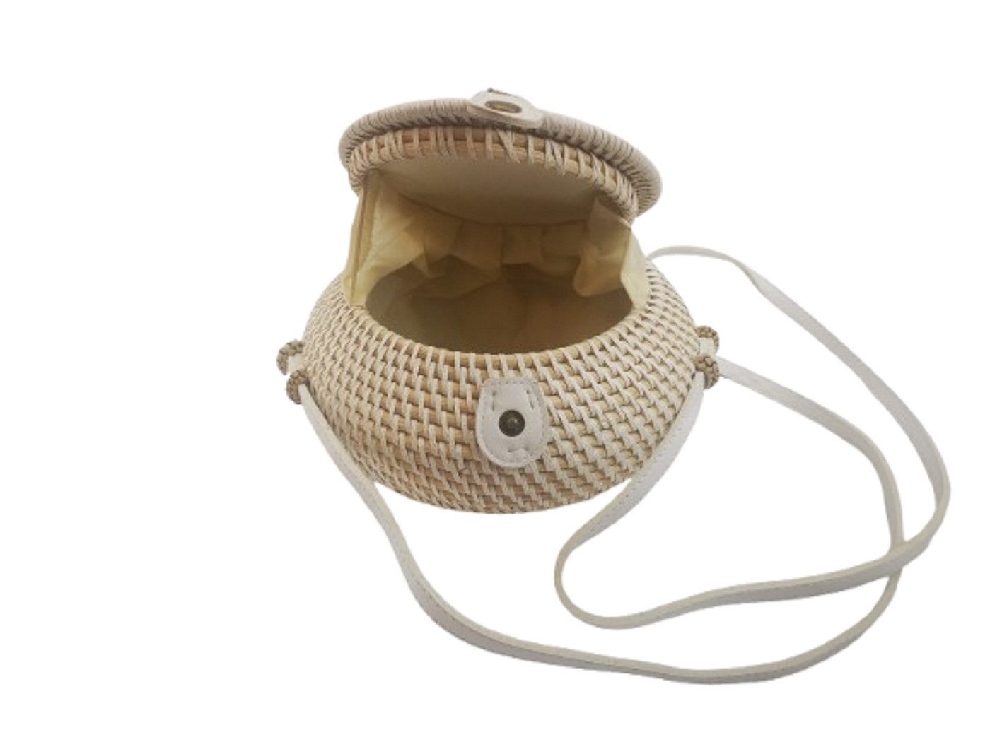 AMBIENTE-LEBENSART.DE Umhängetasche Damen Handtasche Crossbody Rattan Tasche Bali