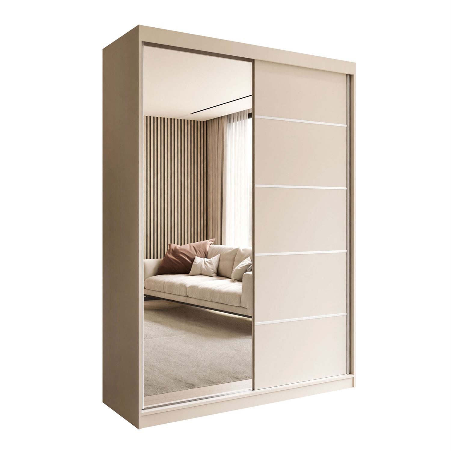 Lookway Kleiderschrank CAMARO II PLUS KASCHMIR Schwebetürenschrank mit Spie günstig online kaufen